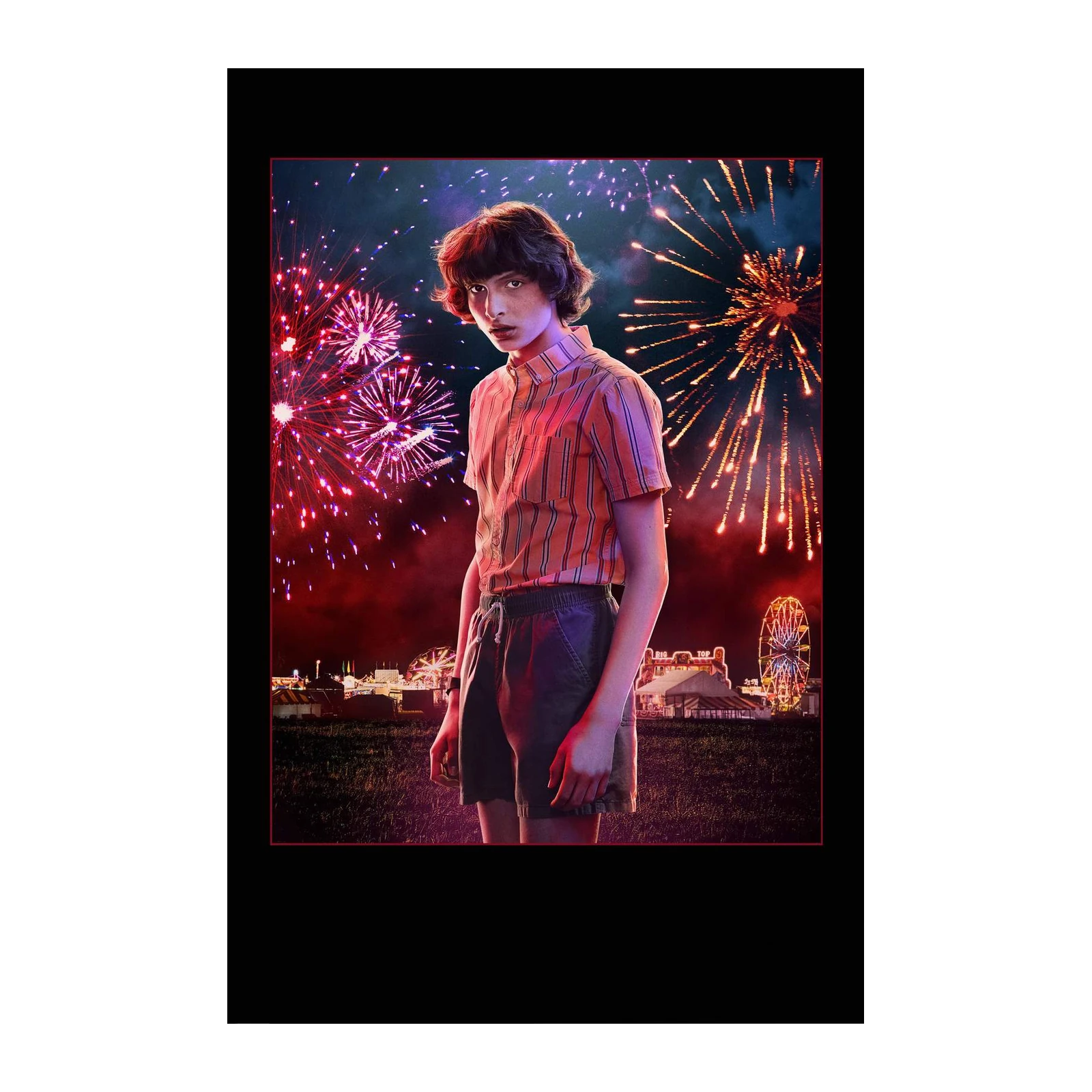 Stranger Things Mike Wheeler Fireworks Wall Art
