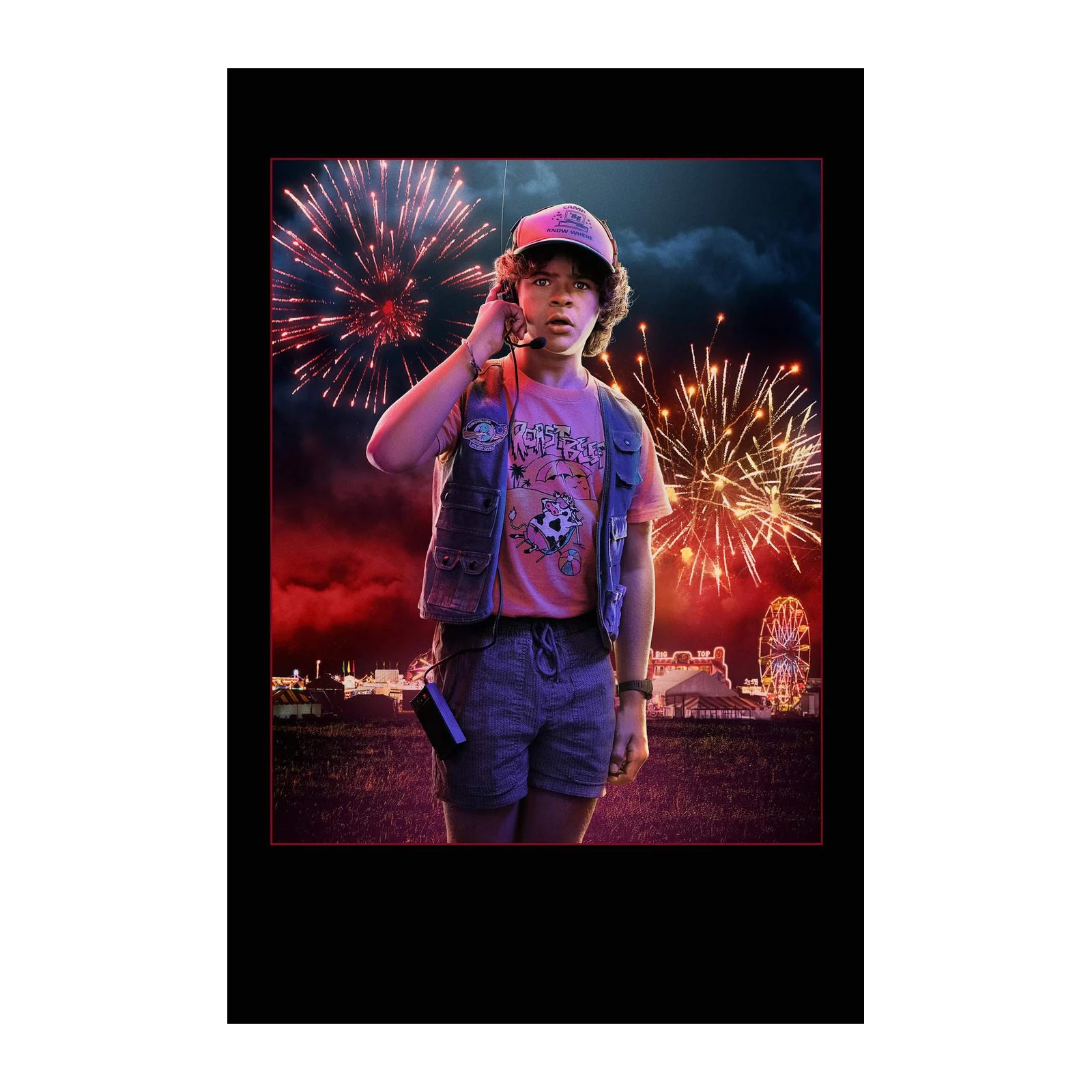 Stranger Things Dustin Fireworks Wall Art
