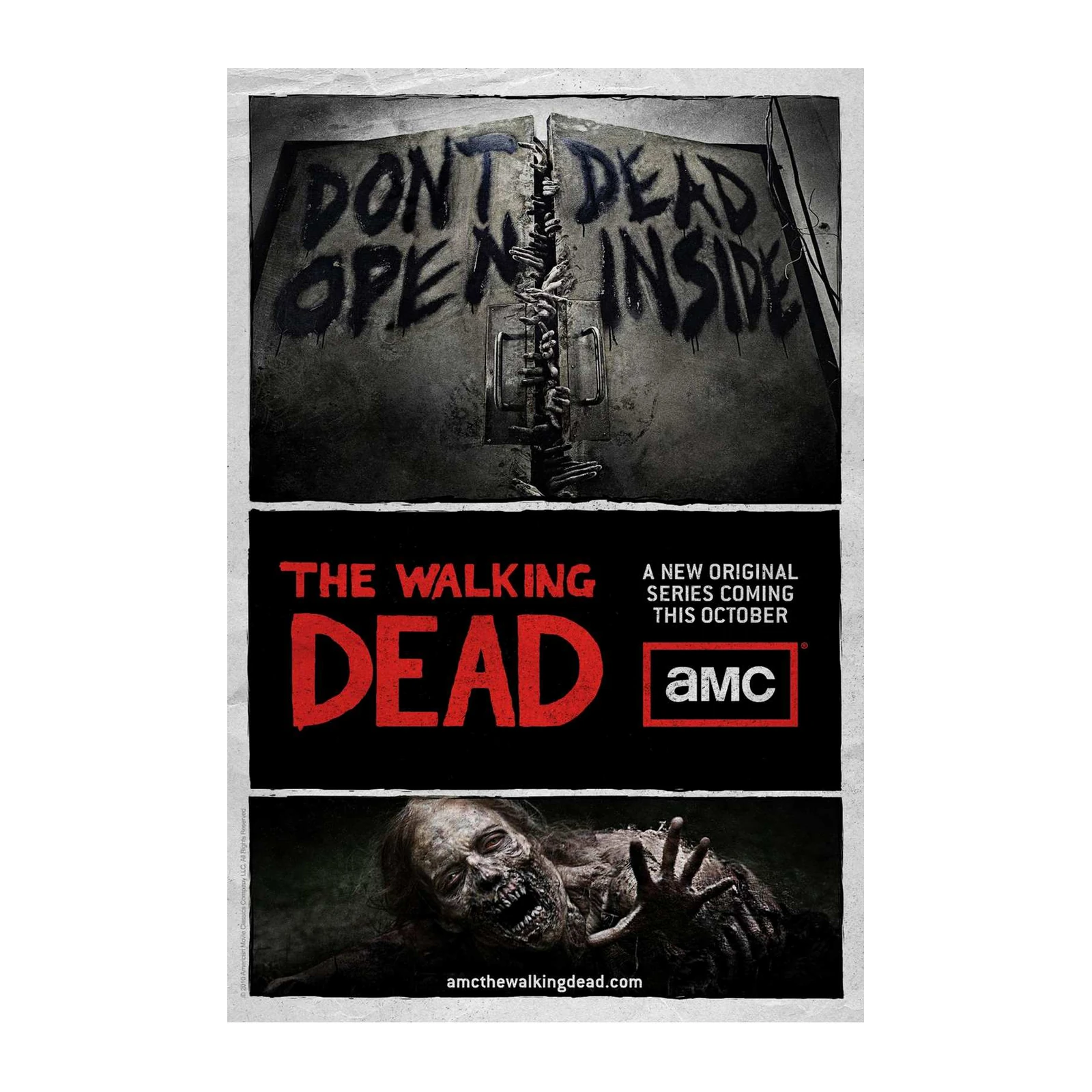 The Walking Dead Zombie Door Wall Art