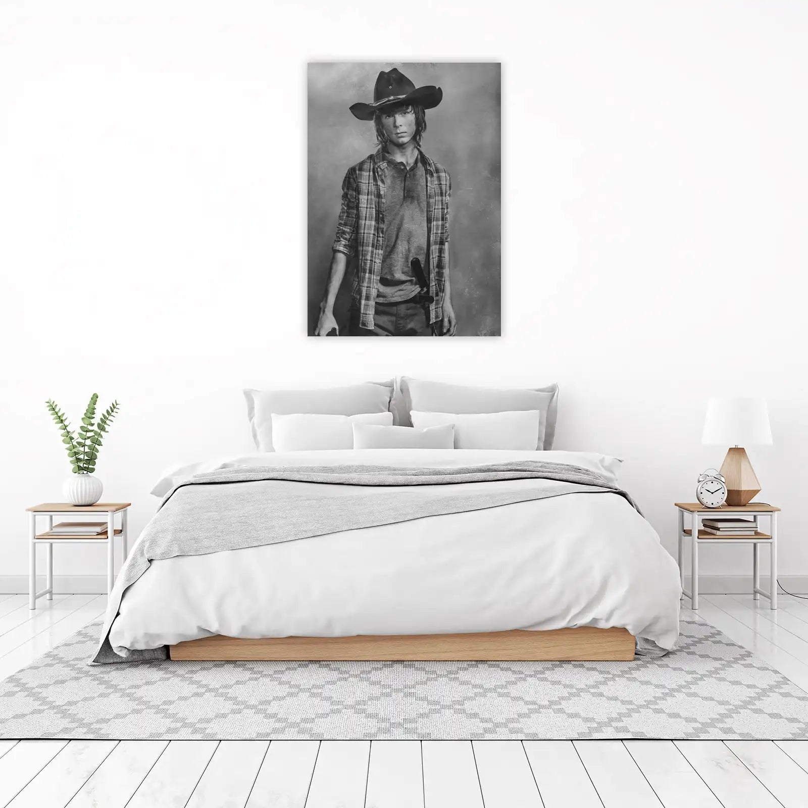 Young Cowboy Grit: The Walking Dead Carl Grimes Wall Art