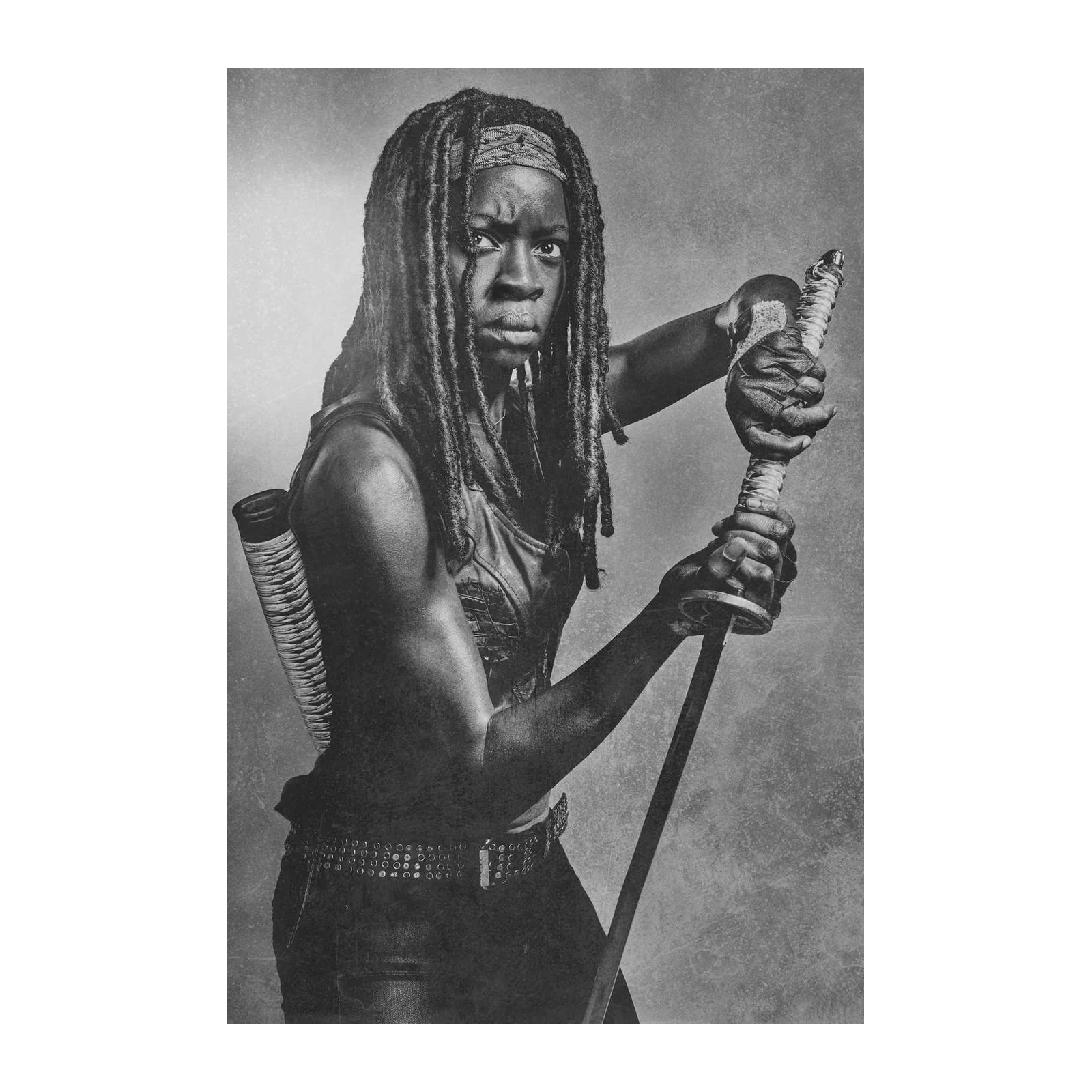 Warrior Woman Katana Power Wall Art