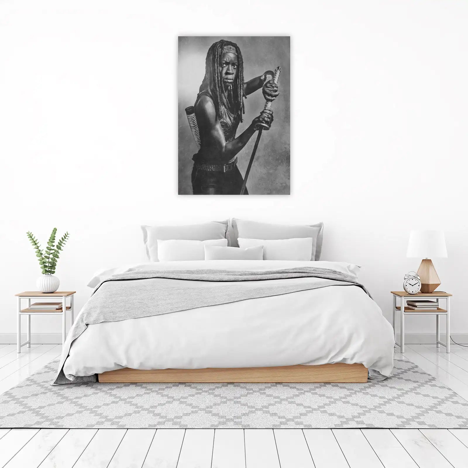 Warrior Woman Katana Power Wall Art