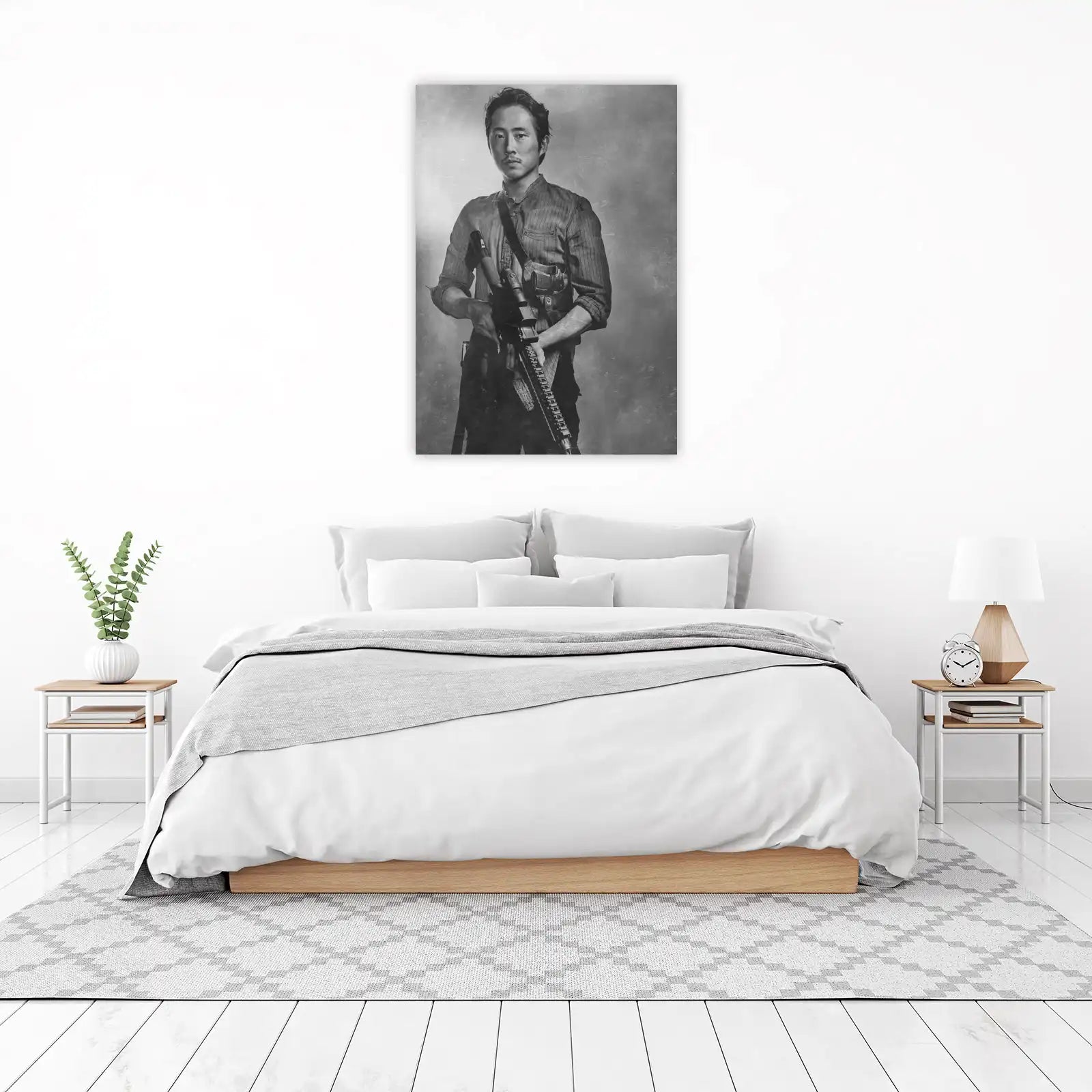 Gritty Survivor Portrait Wall Art