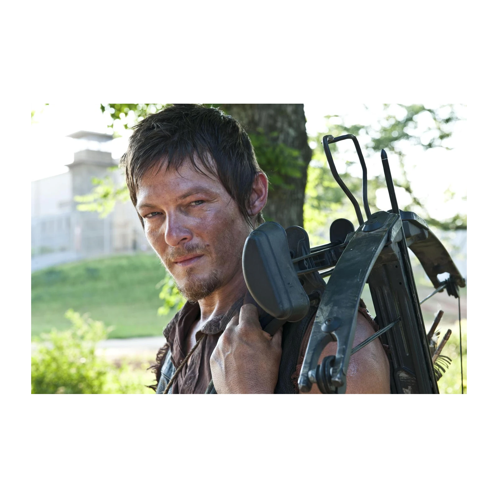 Daryl Dixon Crossbow Hero Portrait Wall Art