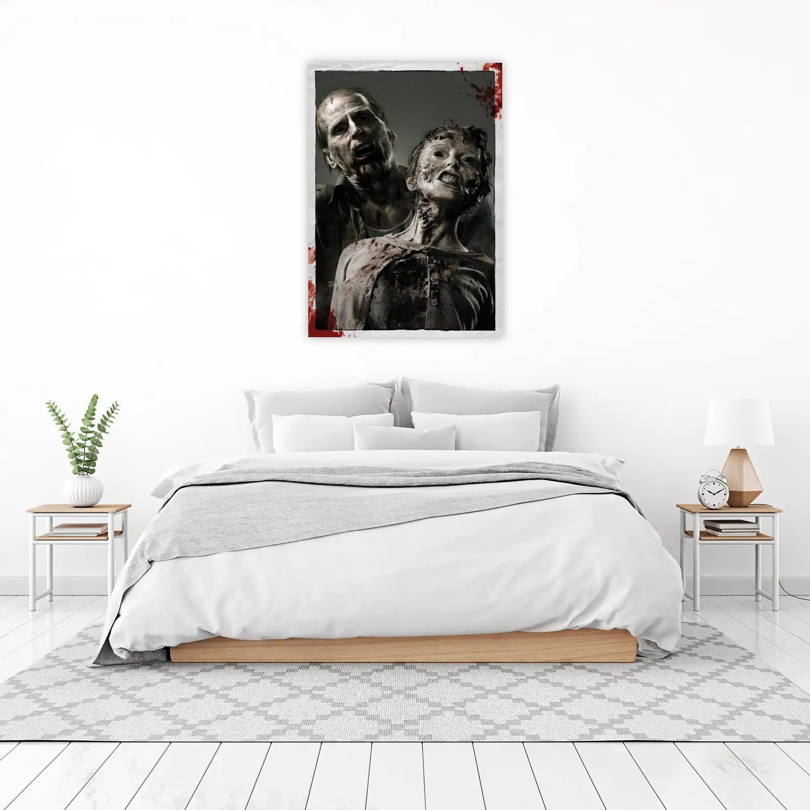 Terrifying Zombie Duo Wall Art