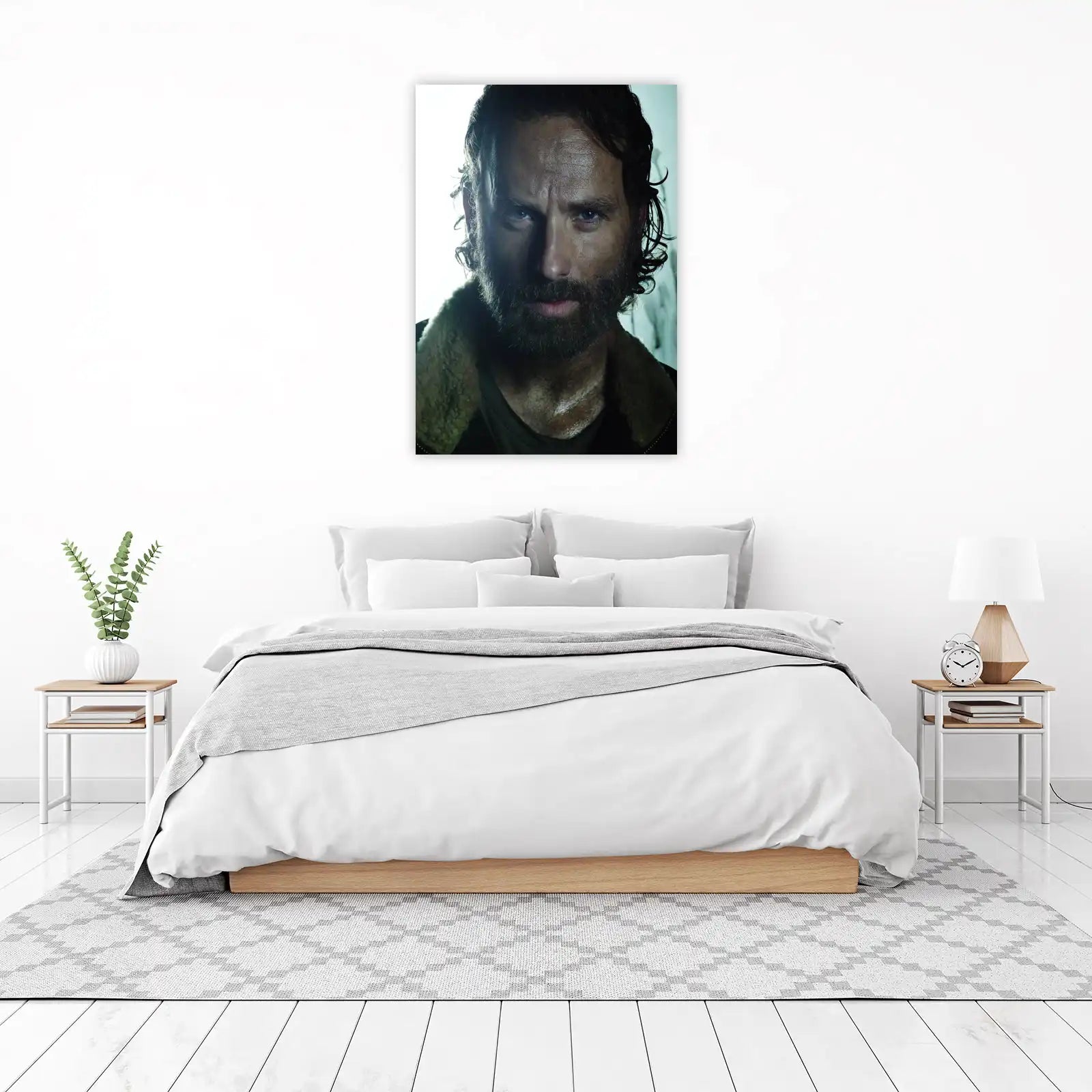 Intense Rick Grimes Portrait Wall Art