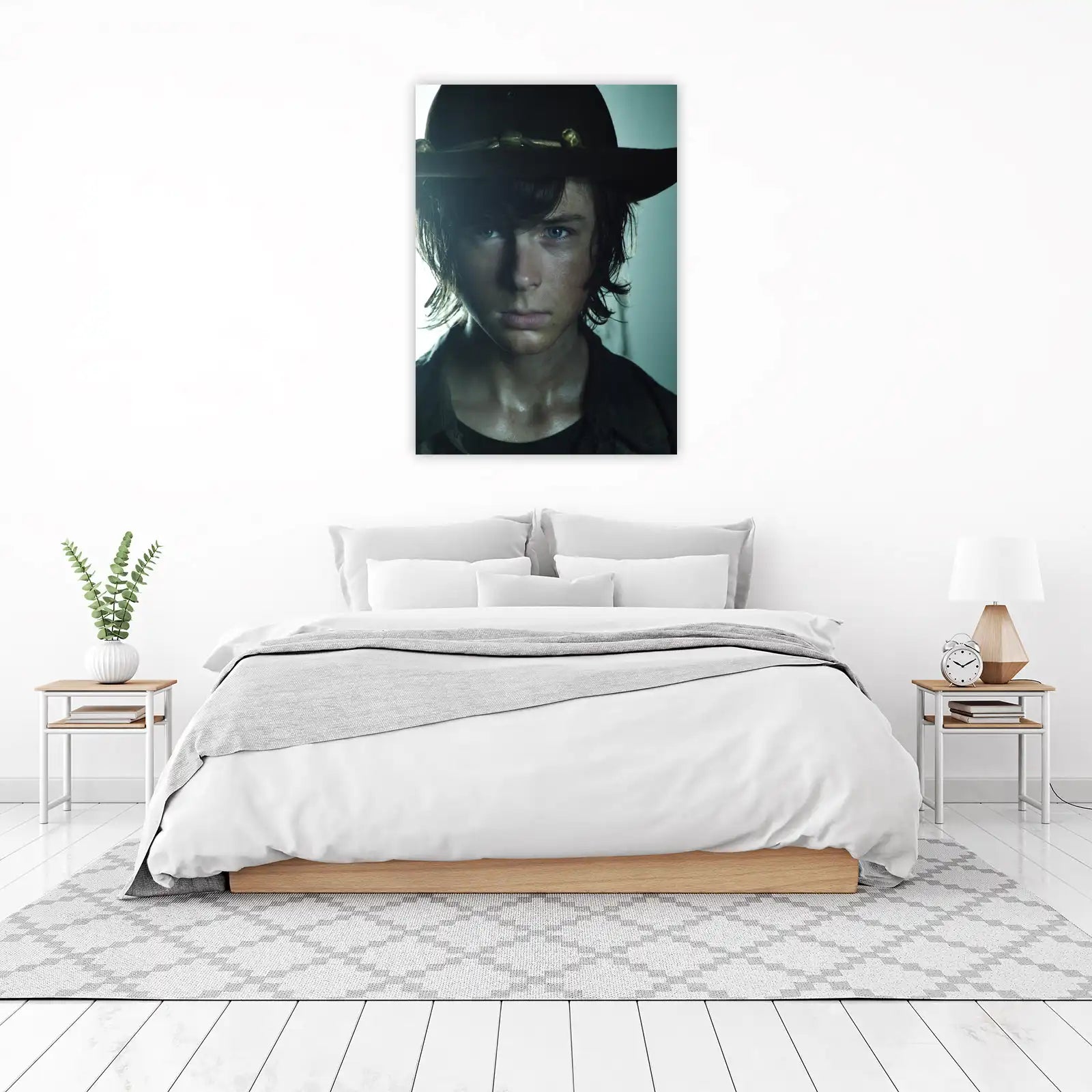 Intense Carl Grimes "The Walking Dead" Wall Art