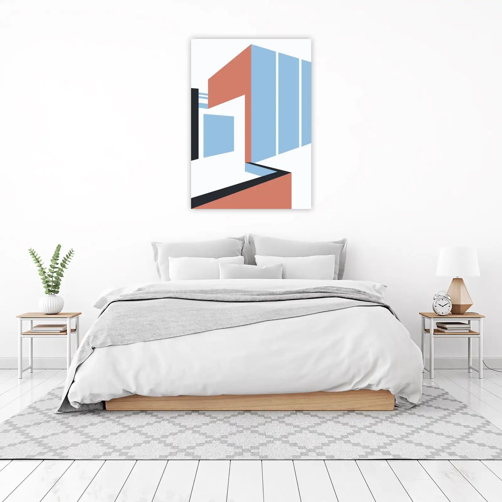 Modern Geometric Architecture Wall Art
