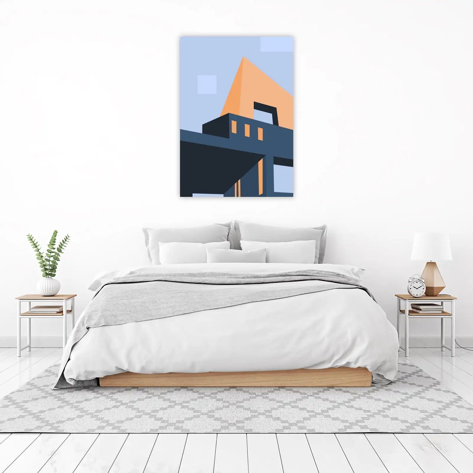Modern Geometric Architecture Wall Art