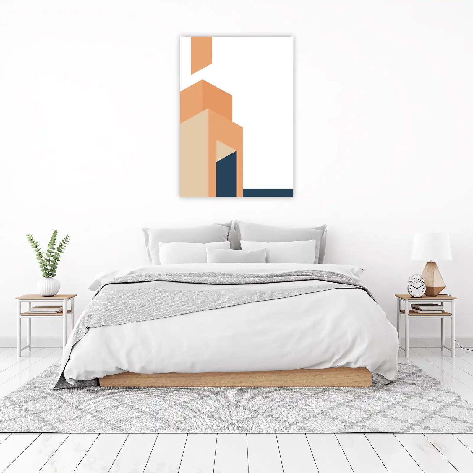 Modern Geometric Architecture Wall Art
