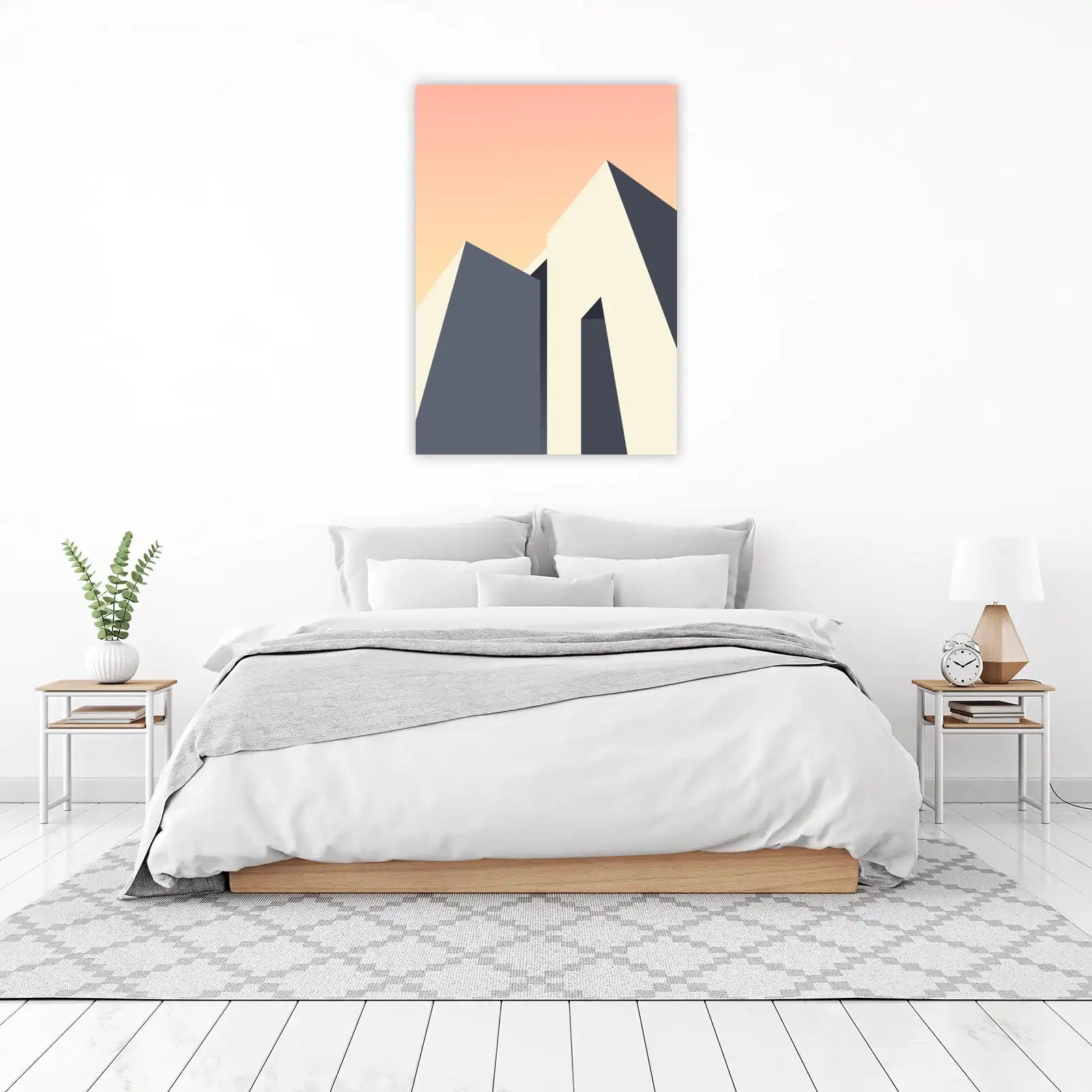 Minimalist Geometric Architecture Wall Art