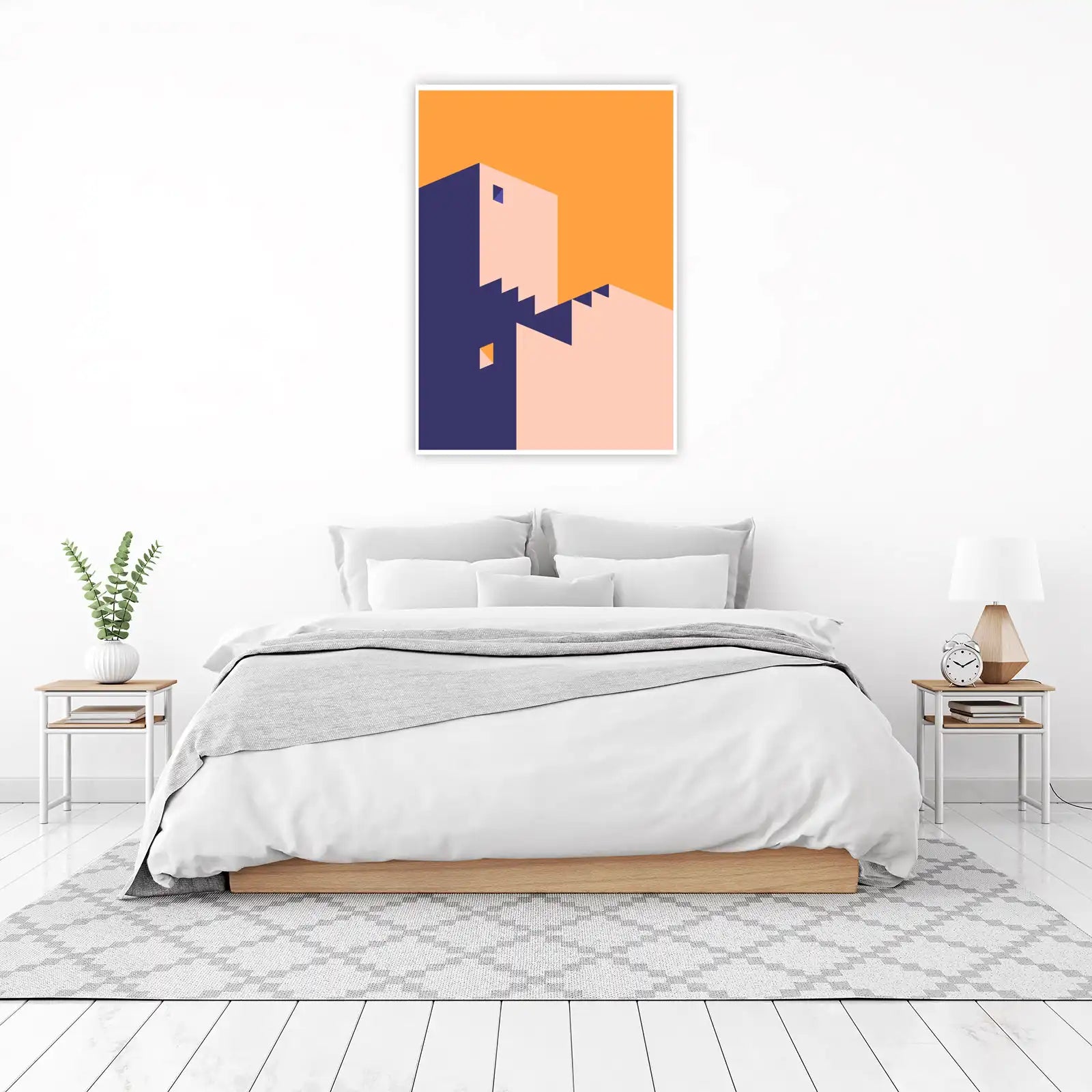 Modern Geometric Architectural Wall Art