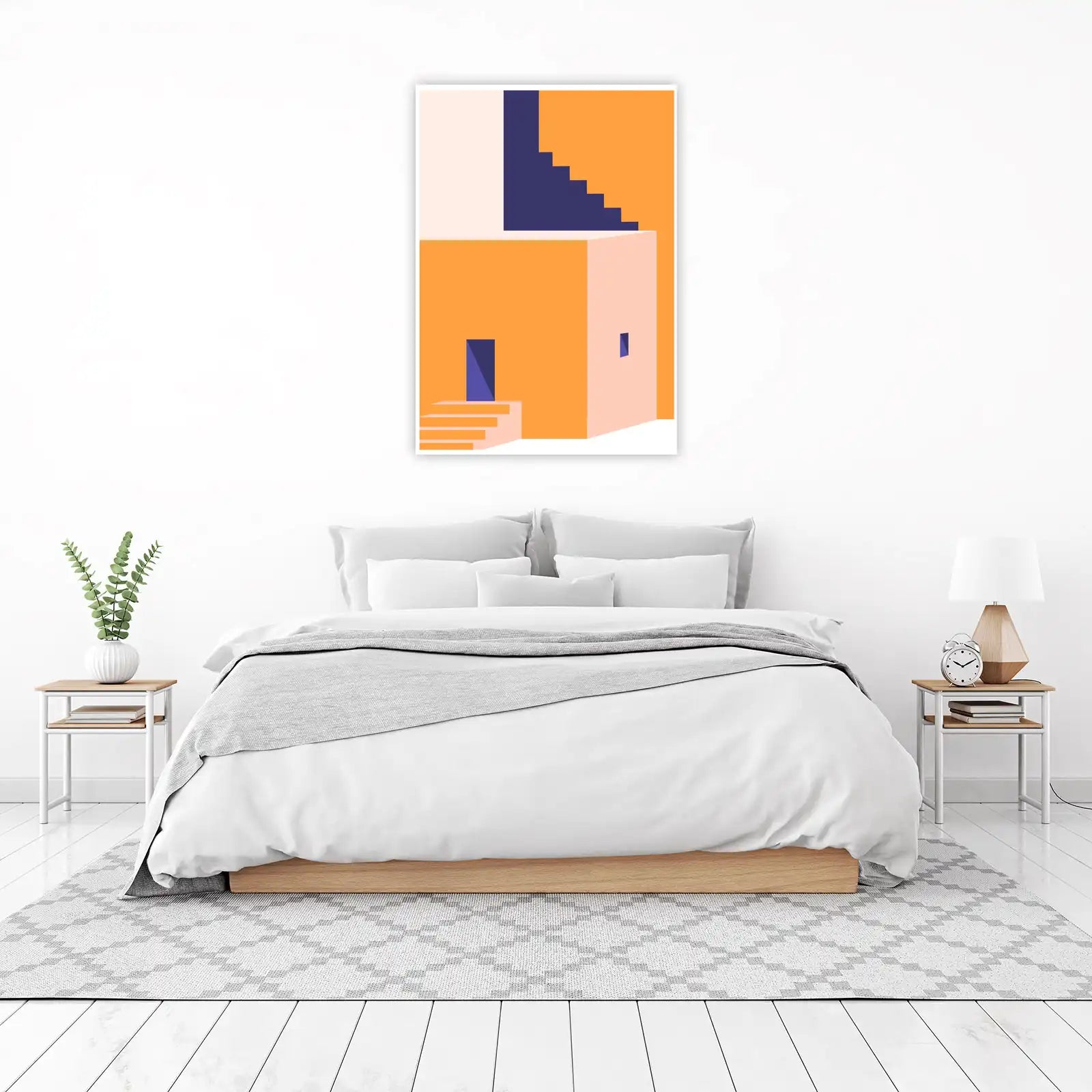 Modern Geometric Architecture Wall Art