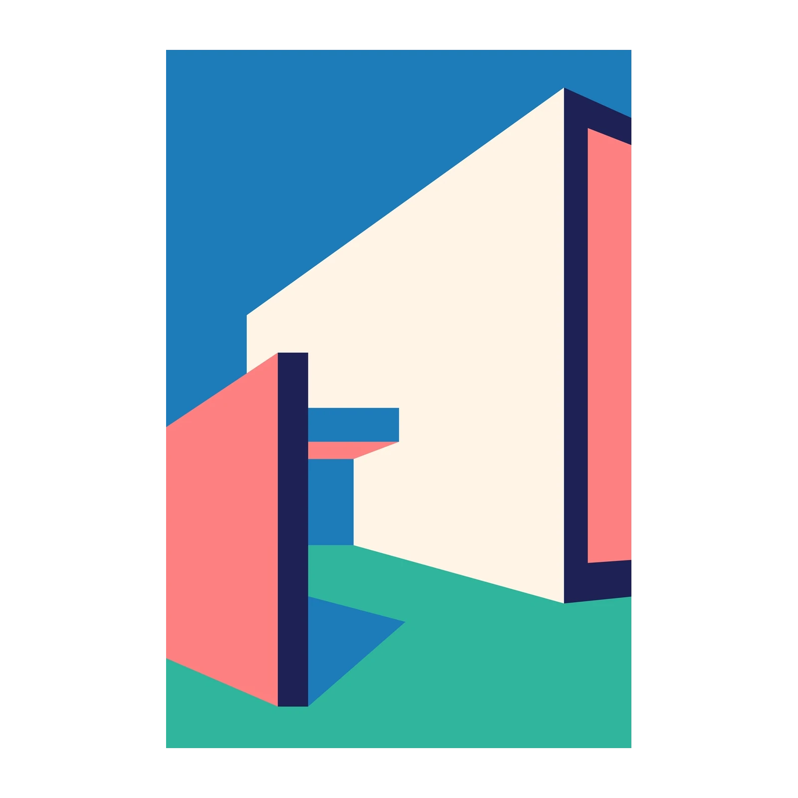 Modern Geometric Abstract Wall Art