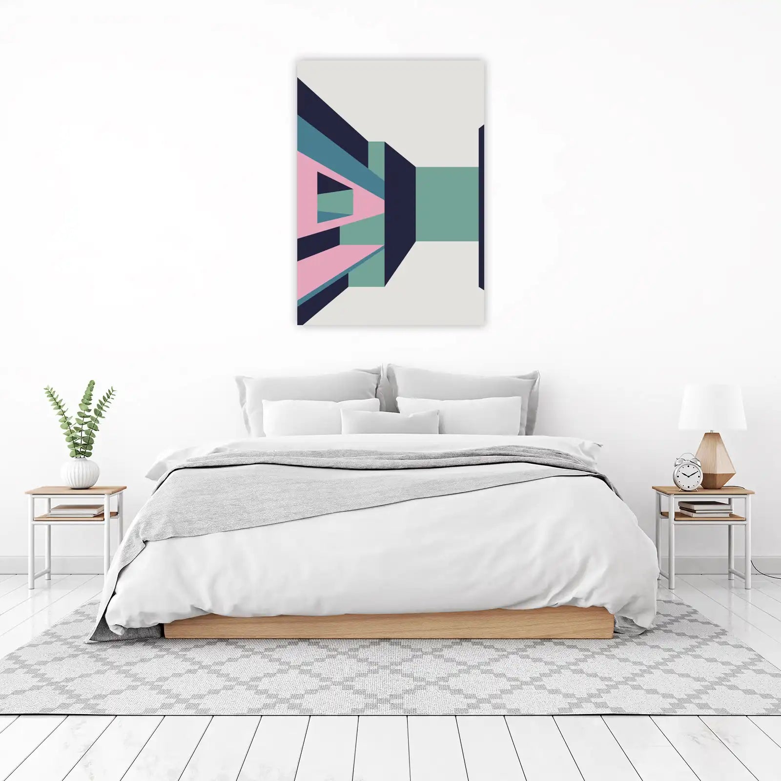 Abstract Geometric Architecture Wall Art
