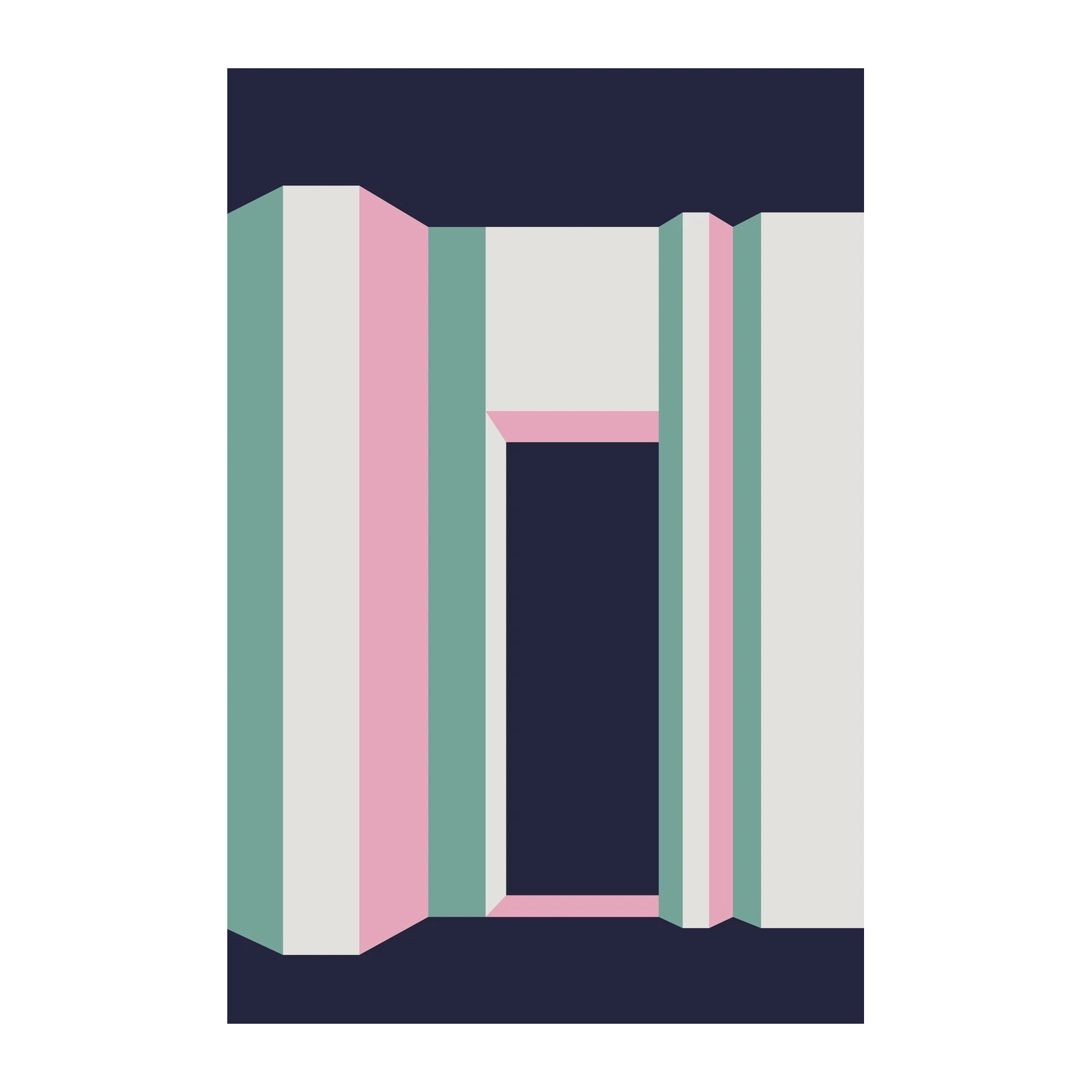 Abstract Geometric Archway Wall Art