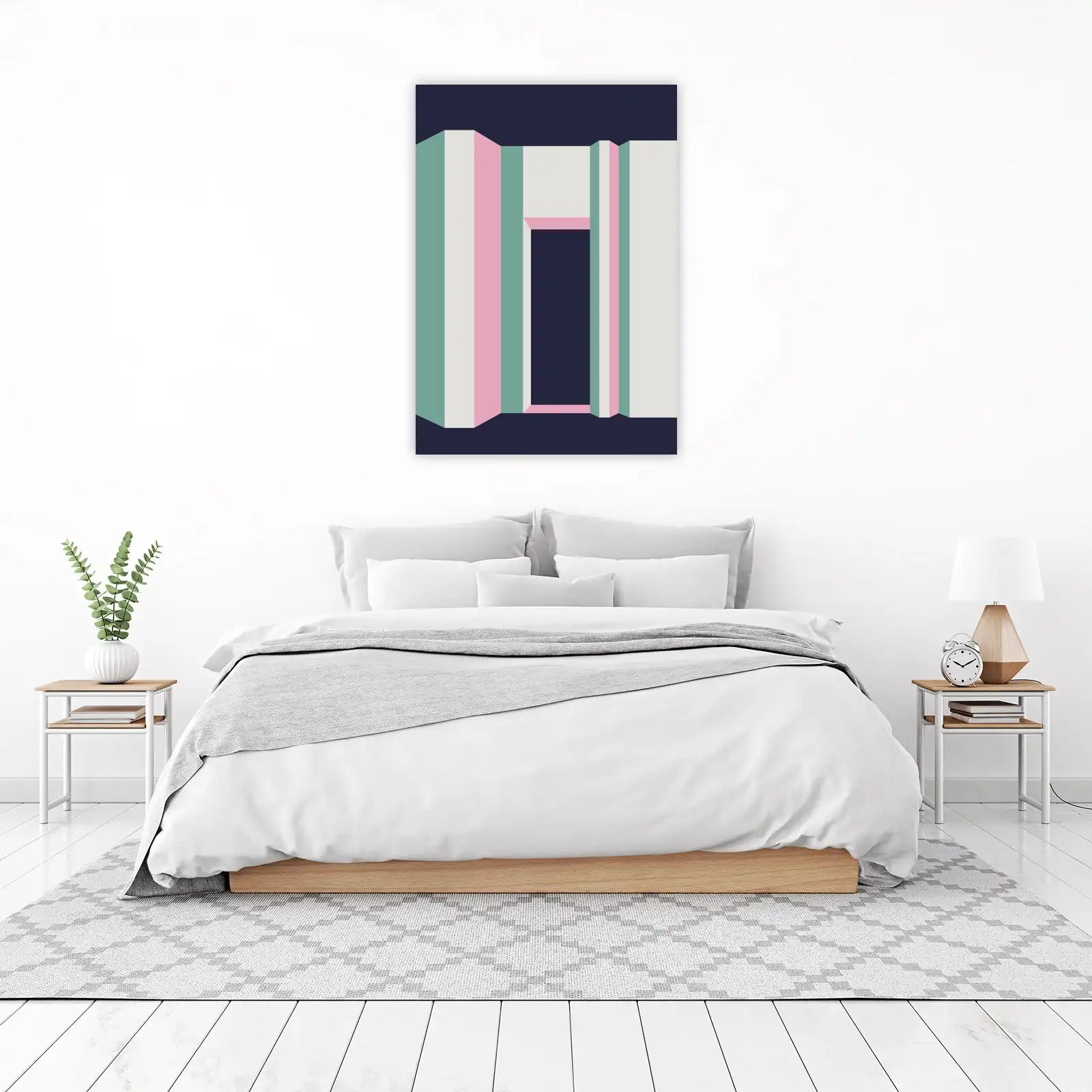 Abstract Geometric Archway Wall Art