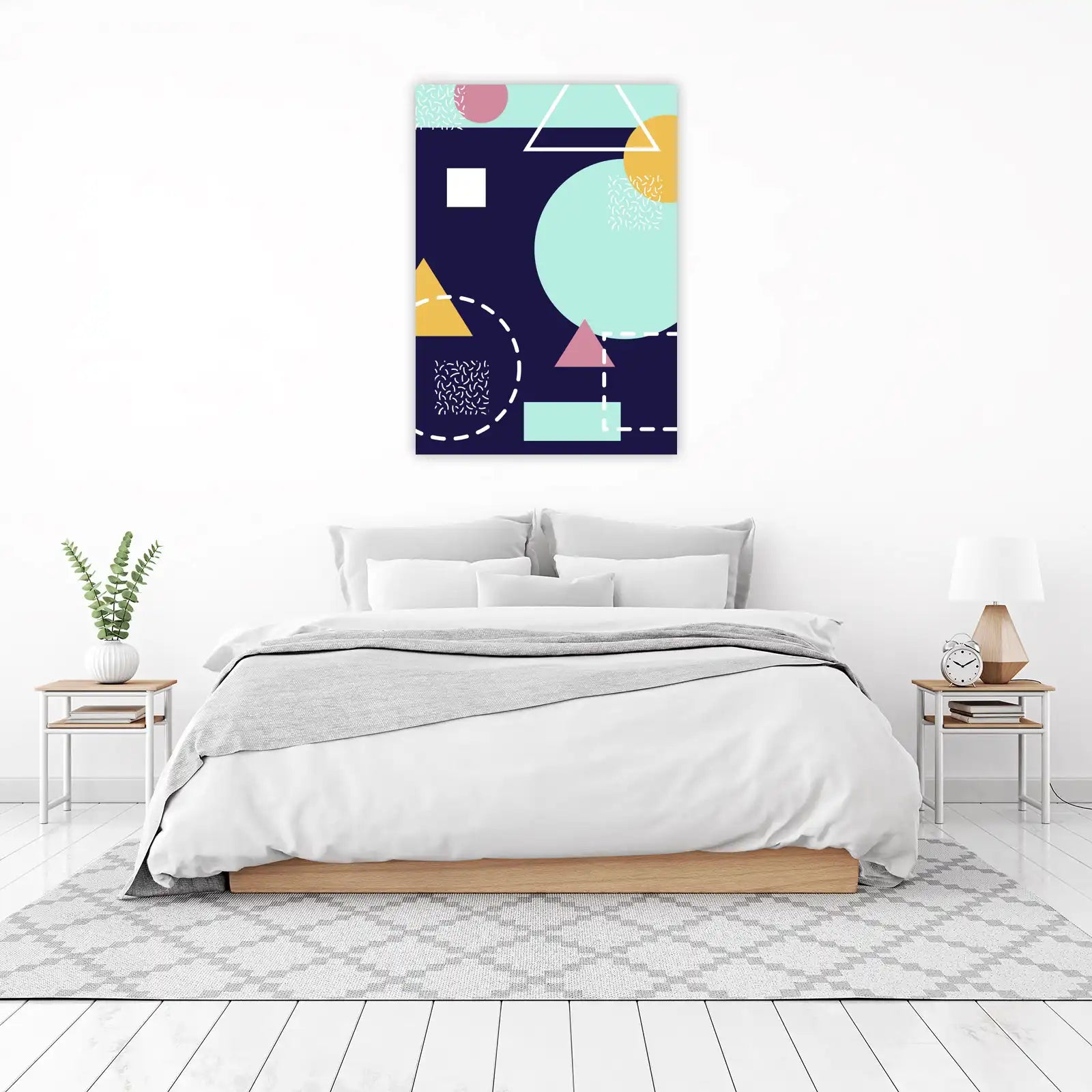 Abstract Geometric Shapes Wall Art