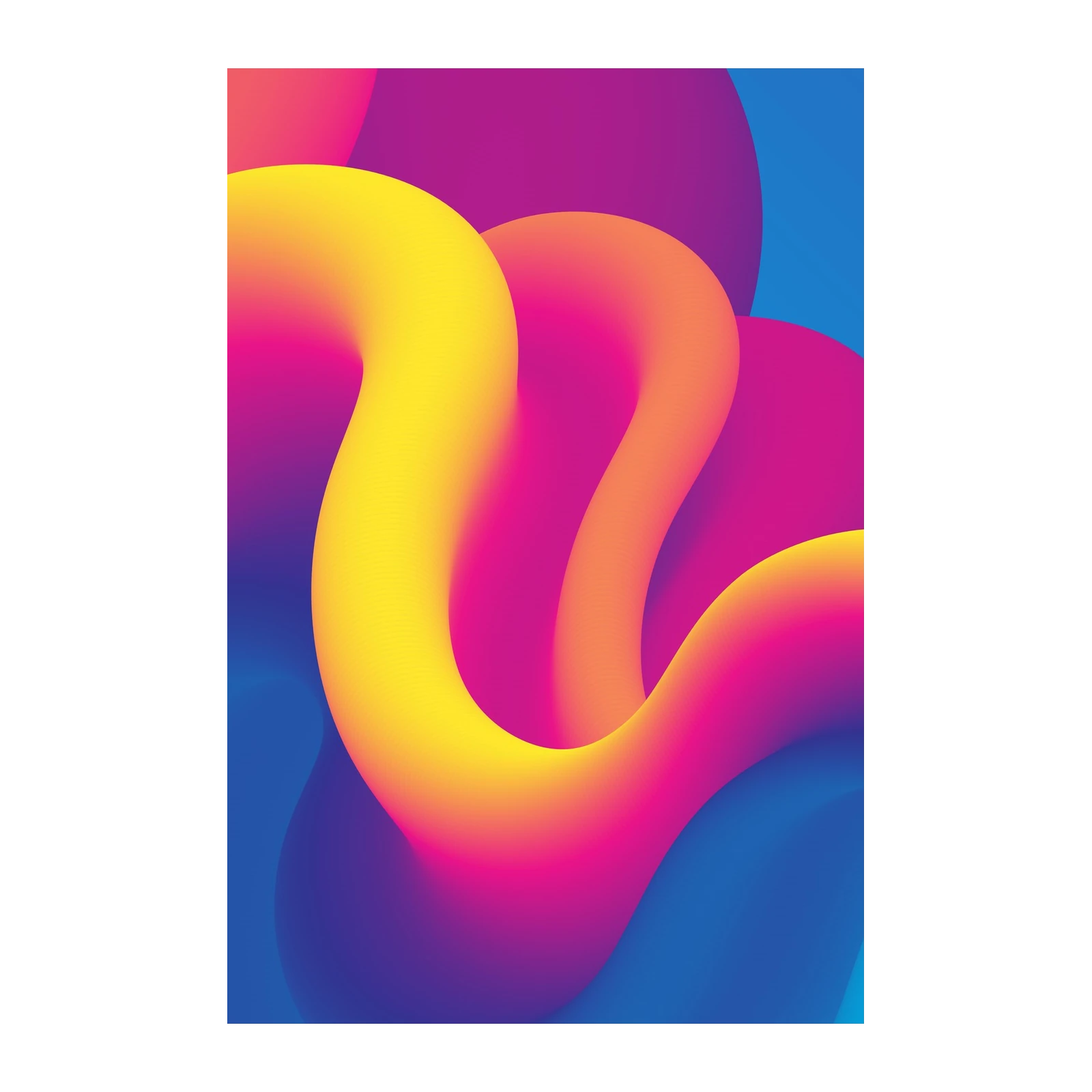 Vibrant Swirl Abstract Art Wall Art