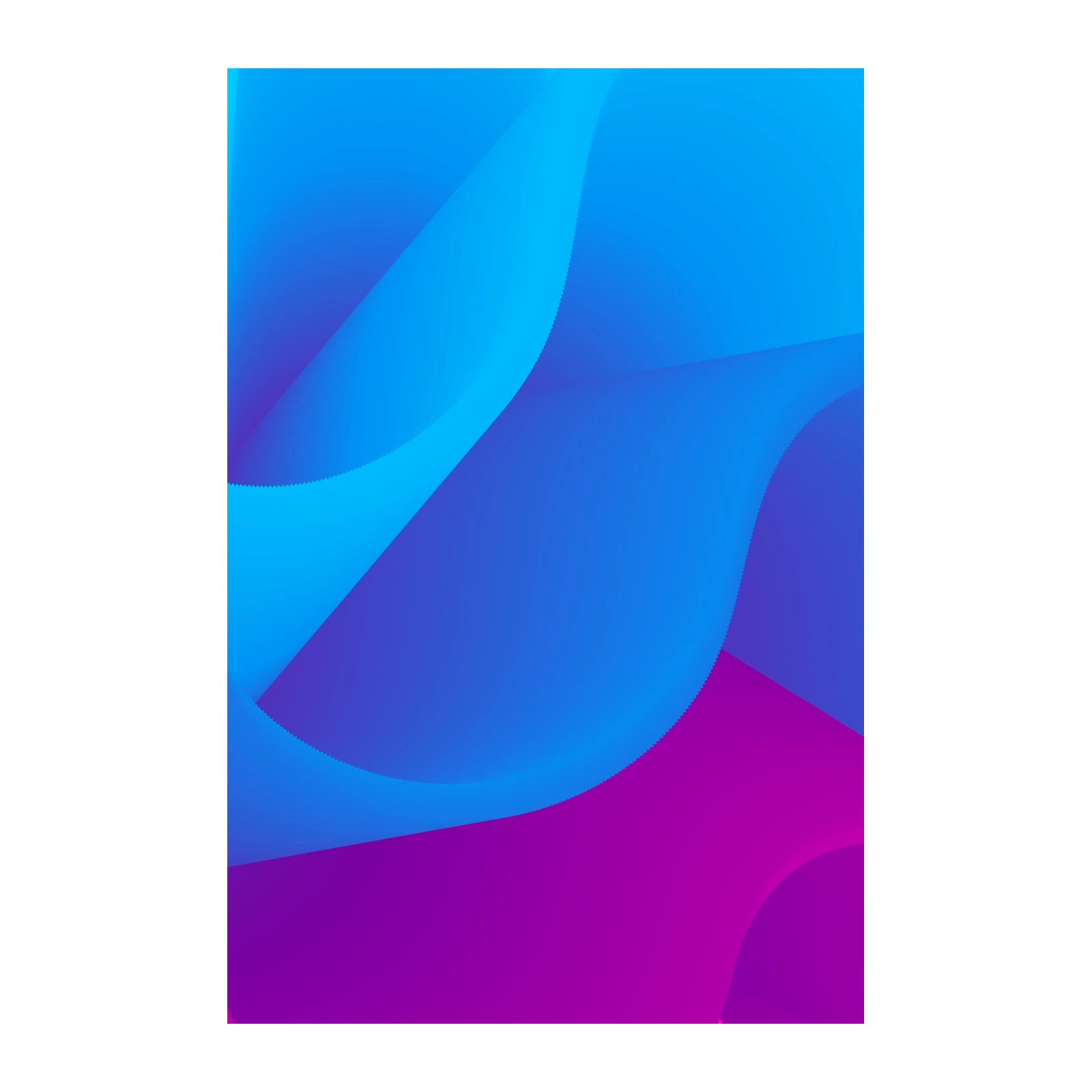 Abstract Flowing Blue & Magenta Wall Art