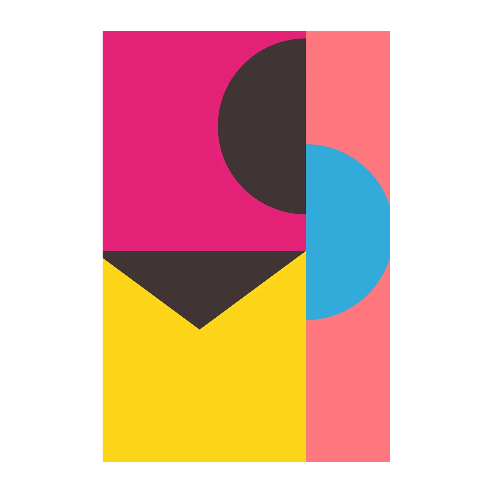 Vibrant Geometric Abstract Wall Art