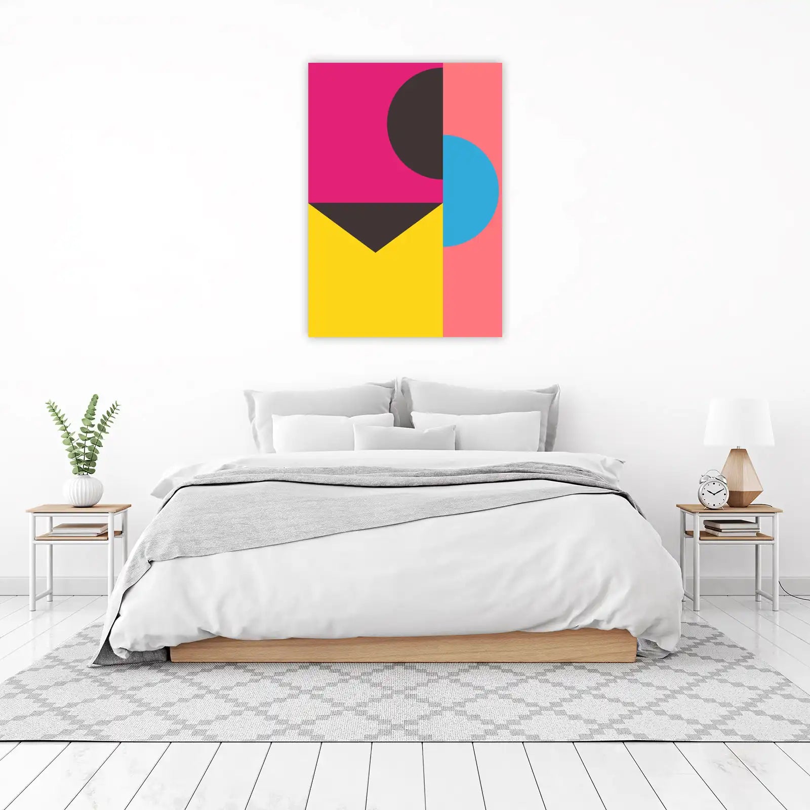 Vibrant Geometric Abstract Wall Art