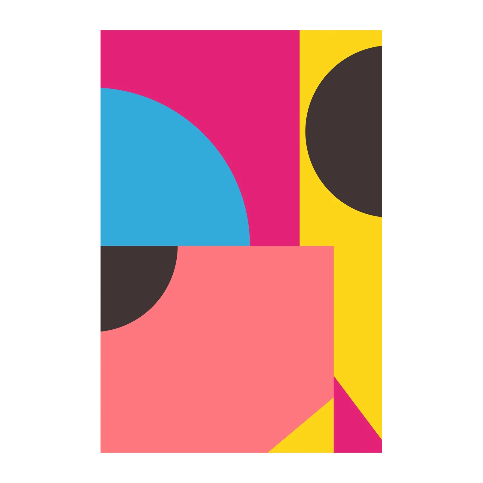 Vibrant Geometric Abstract Wall Art