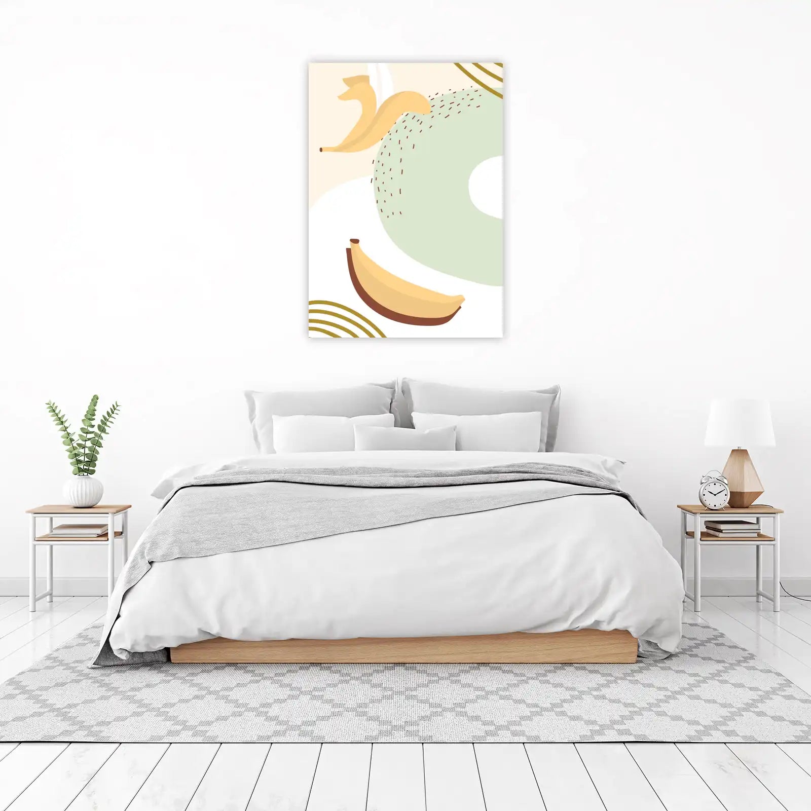 Abstract Banana Botanical Wall Art