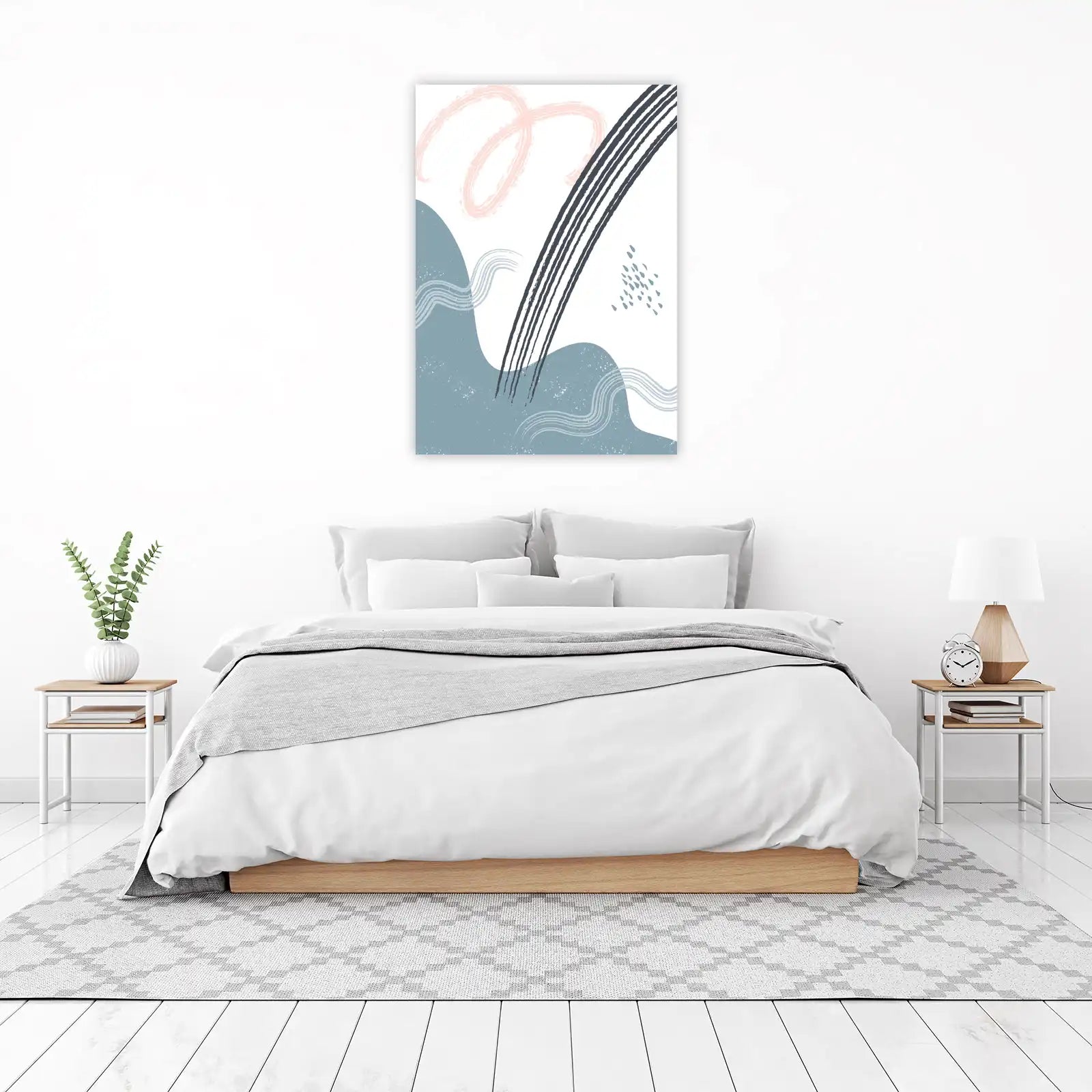 Abstract Waves & Strokes Wall Art