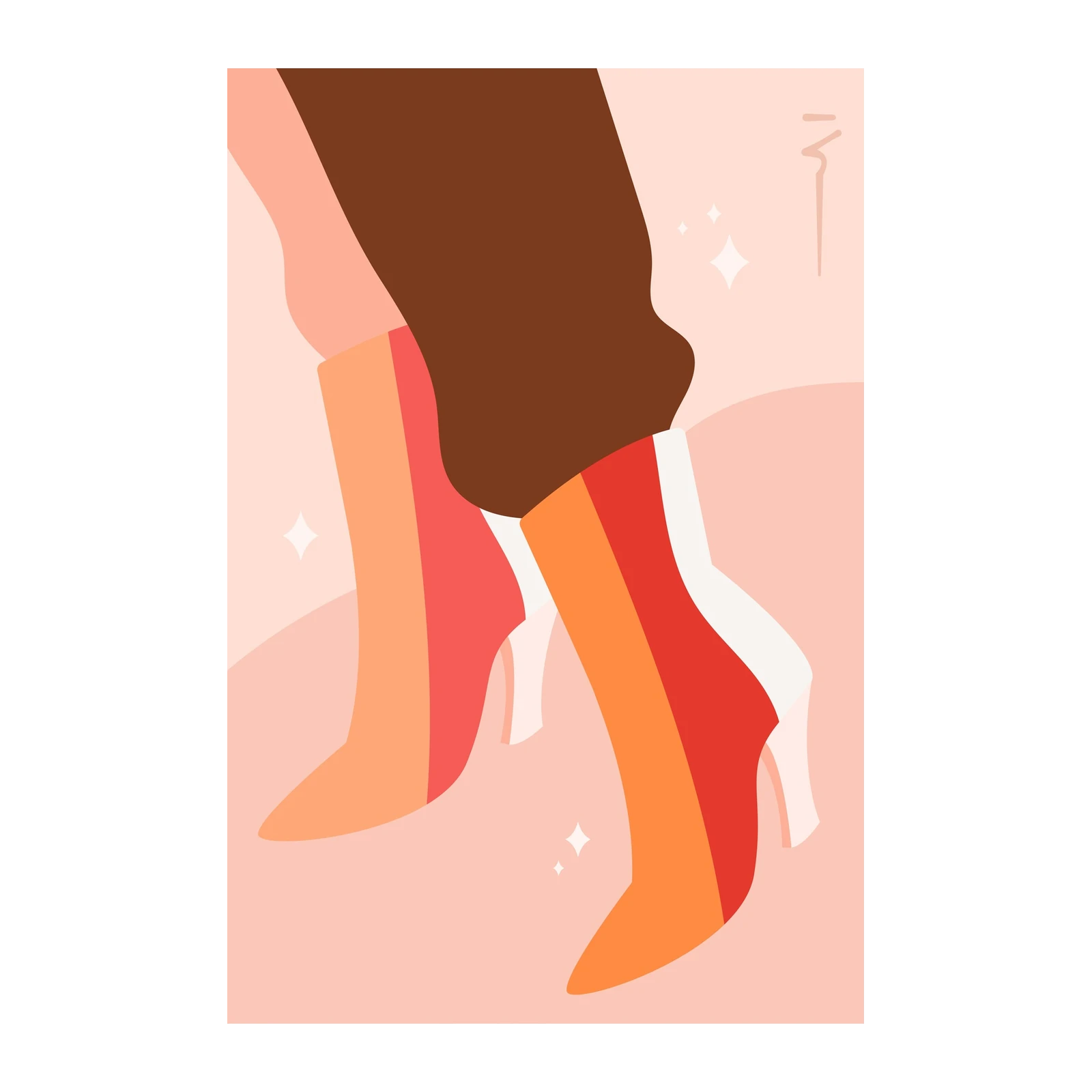 Abstract Boots & Fashion Wall Art