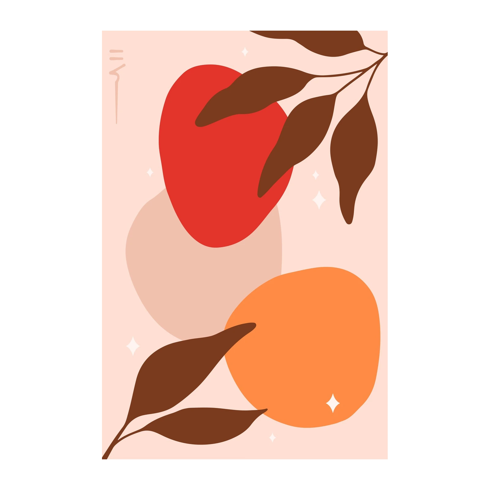 Boho Abstract Botanical Wall Art Wall Art