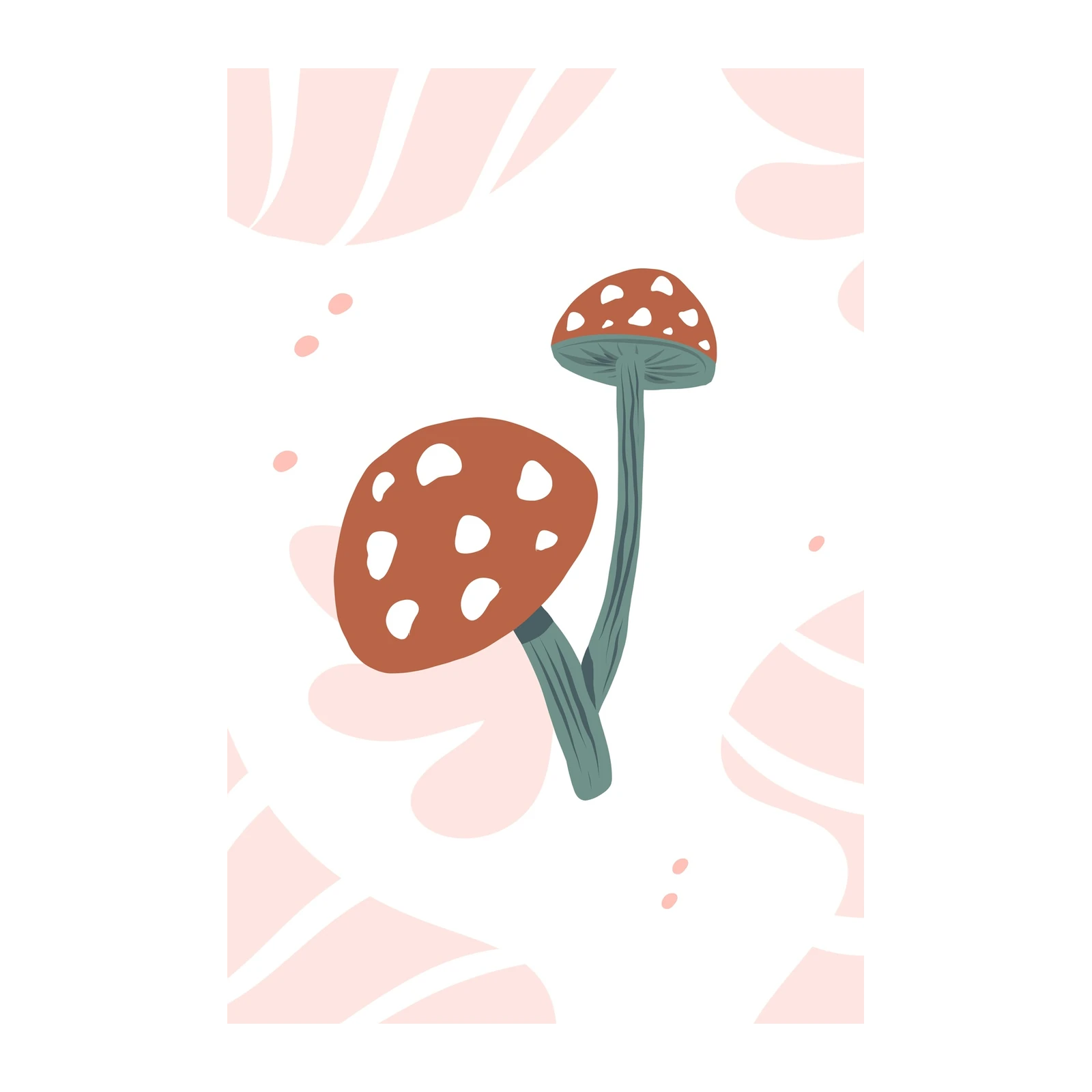 Boho Mushroom Duo Wall Art