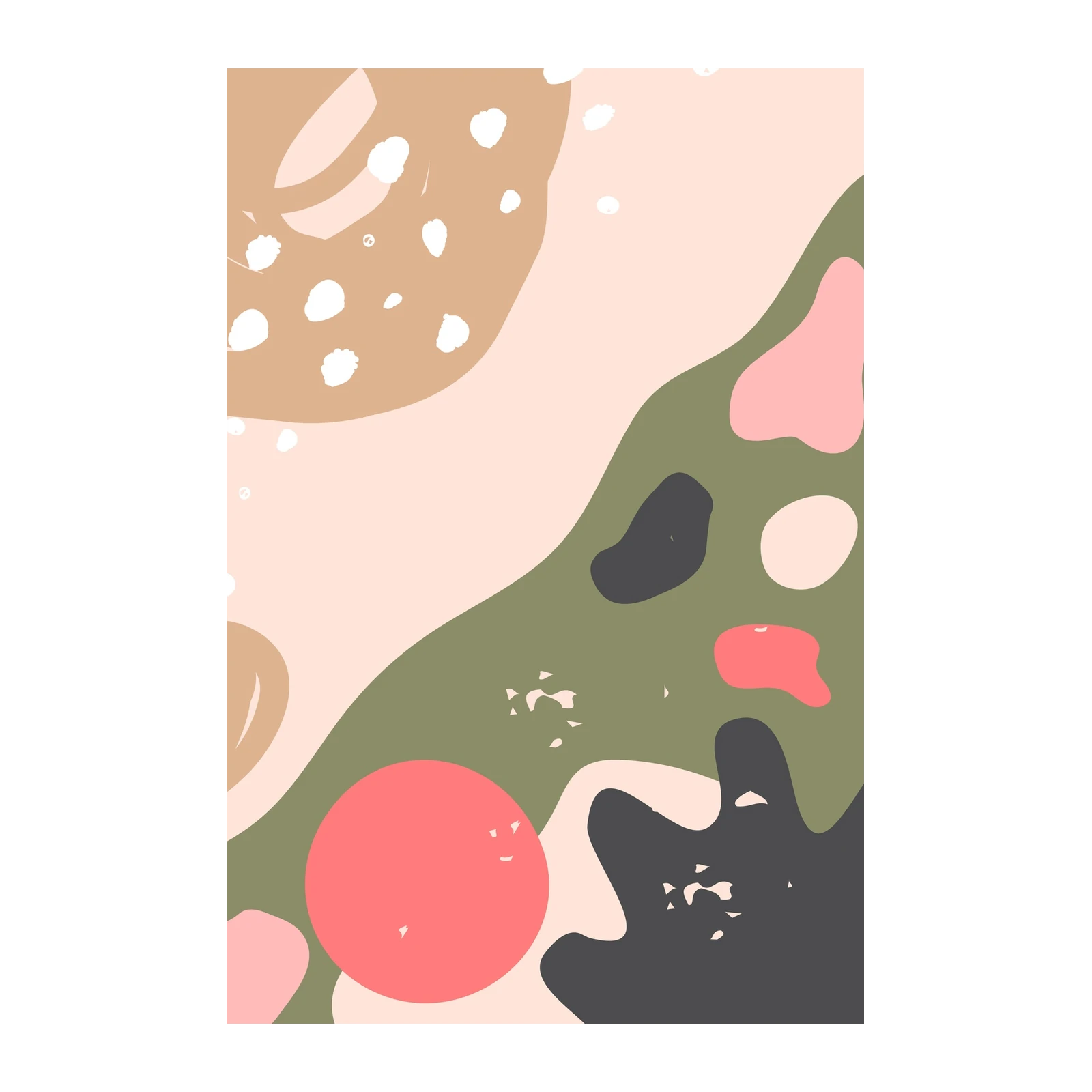 Mid-Century Abstract Shapes Wall Art