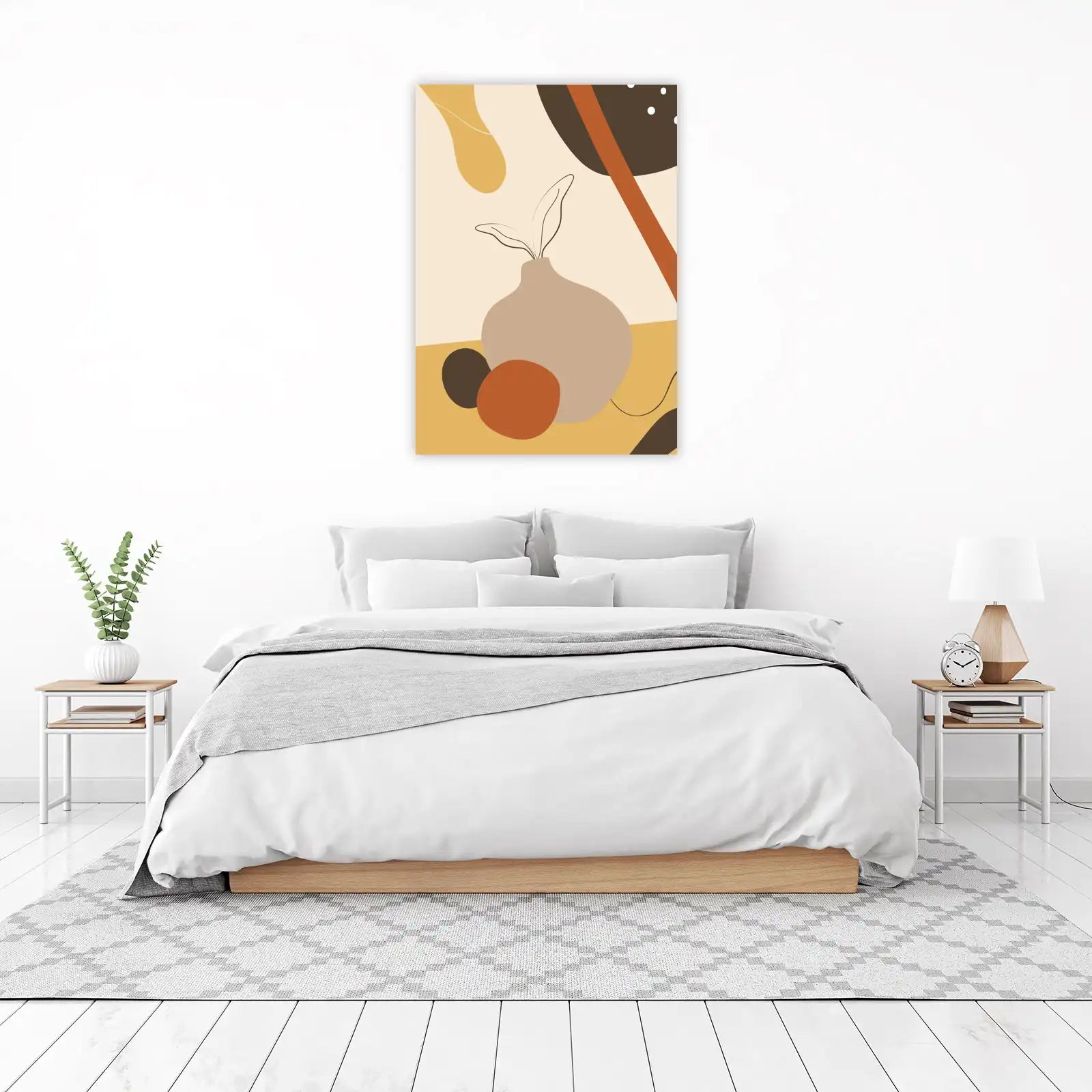 Abstract Mid-Century Vase Wall Art