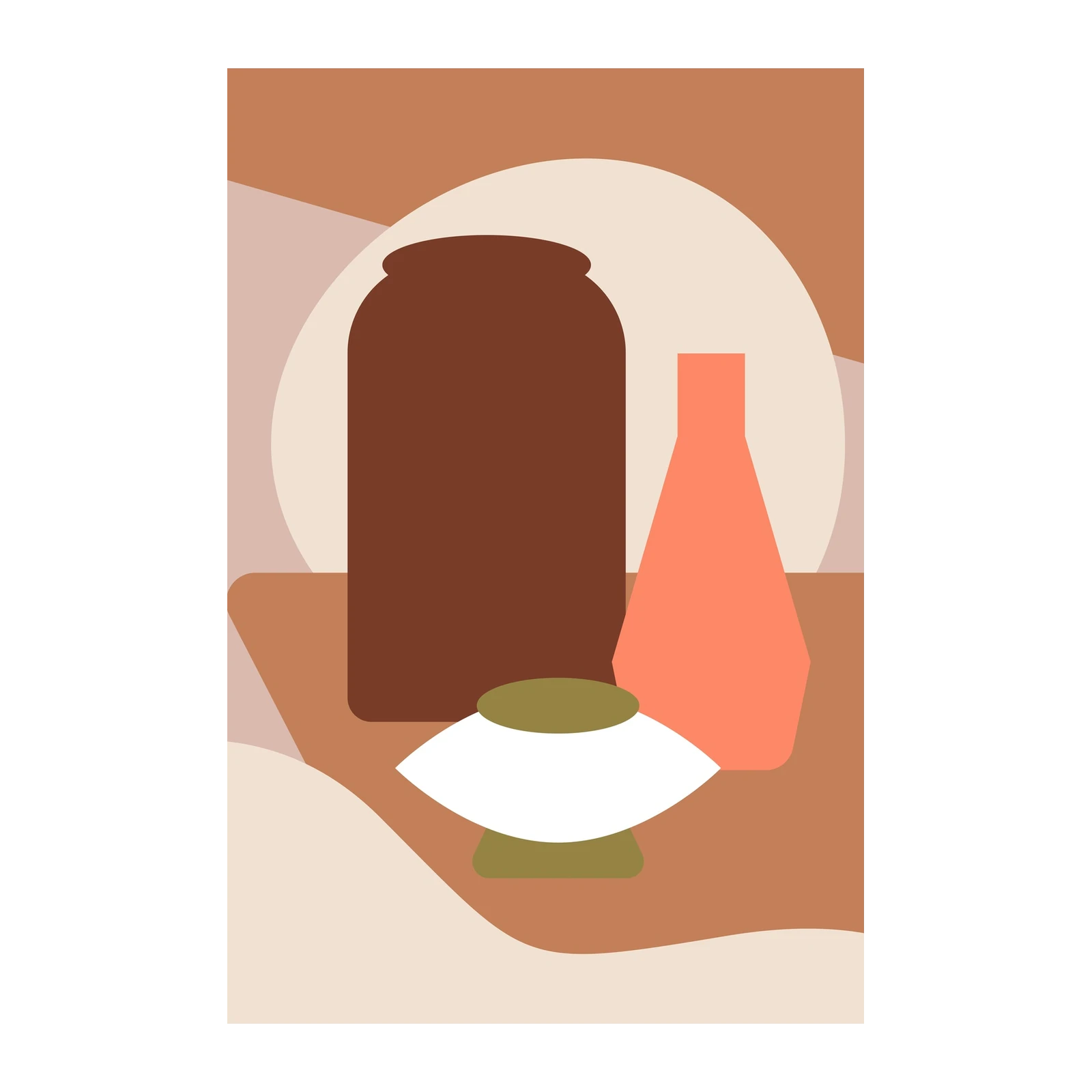 Mid-Century Still Life Abstract Wall Art