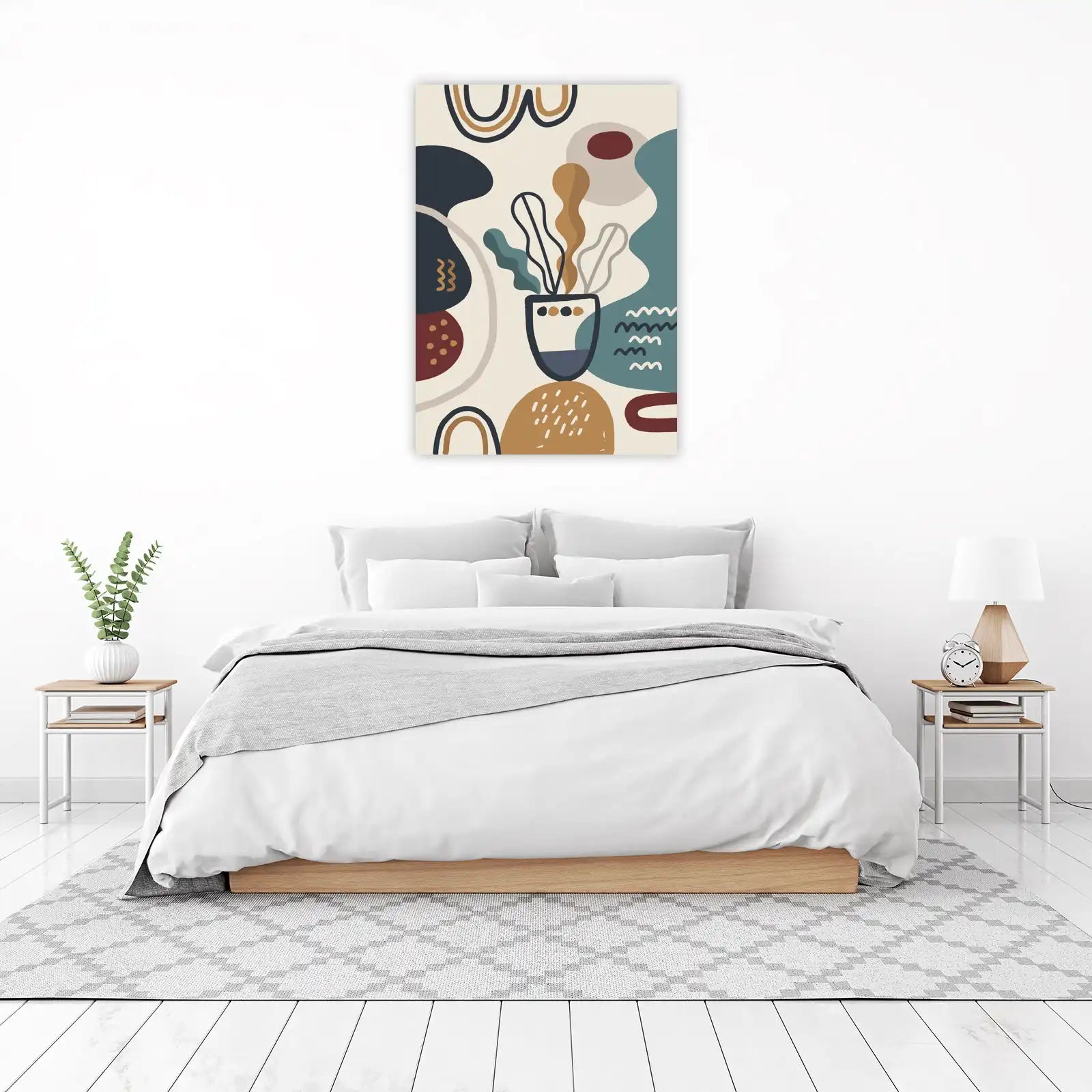 Boho Abstract Plant Wall Art Wall Art