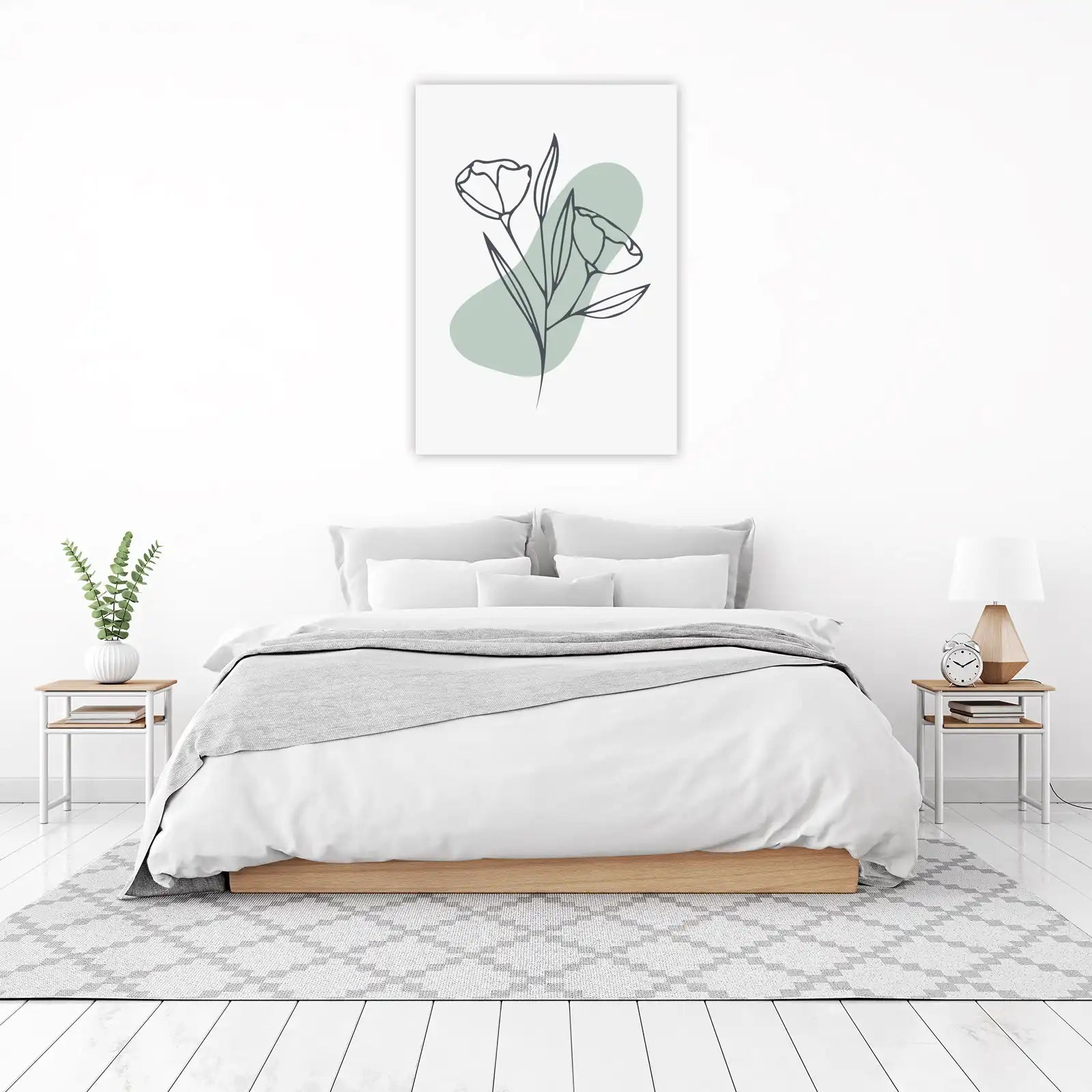 Minimalist Botanical Line Art Wall Art