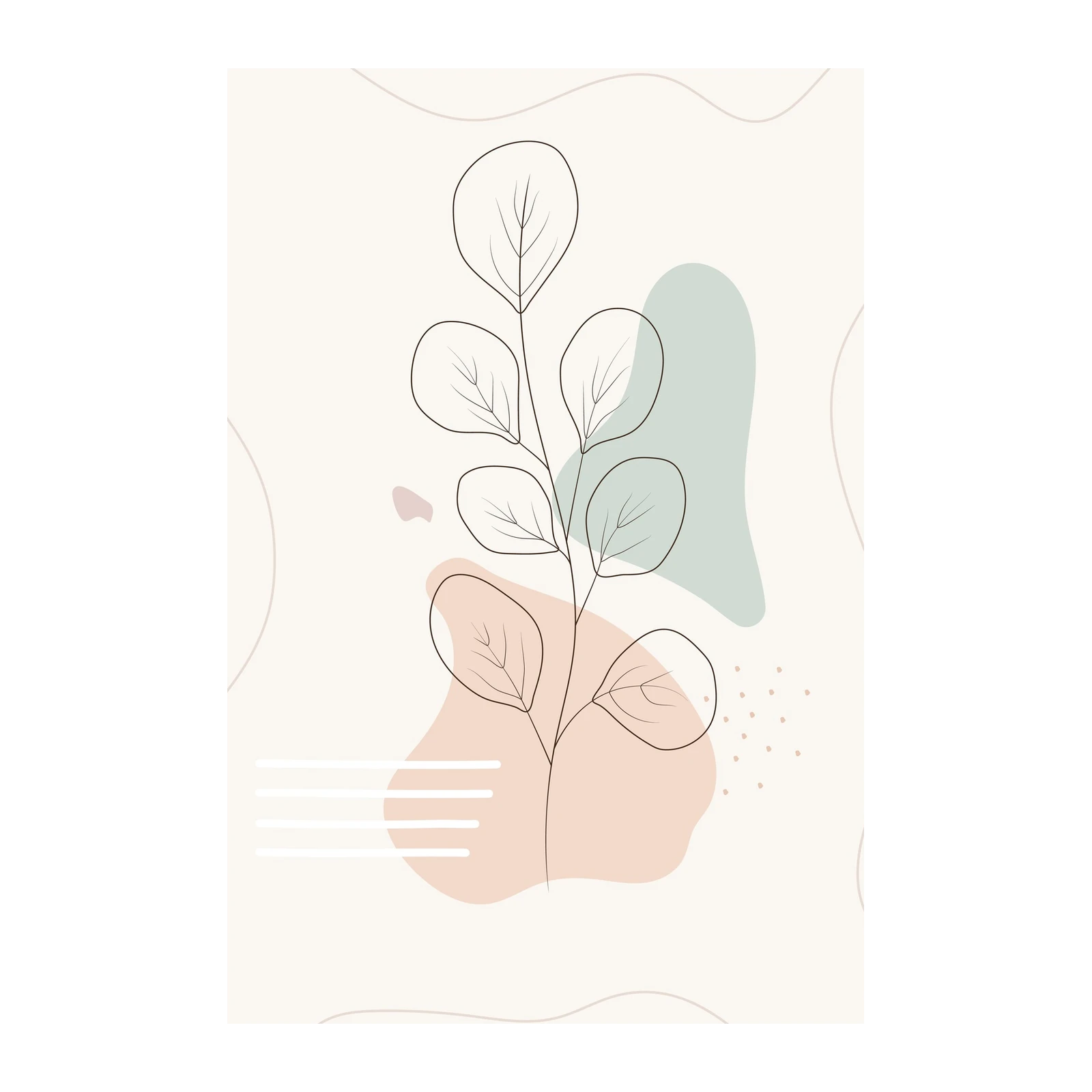 Minimalist Botanical Line Art Wall Art