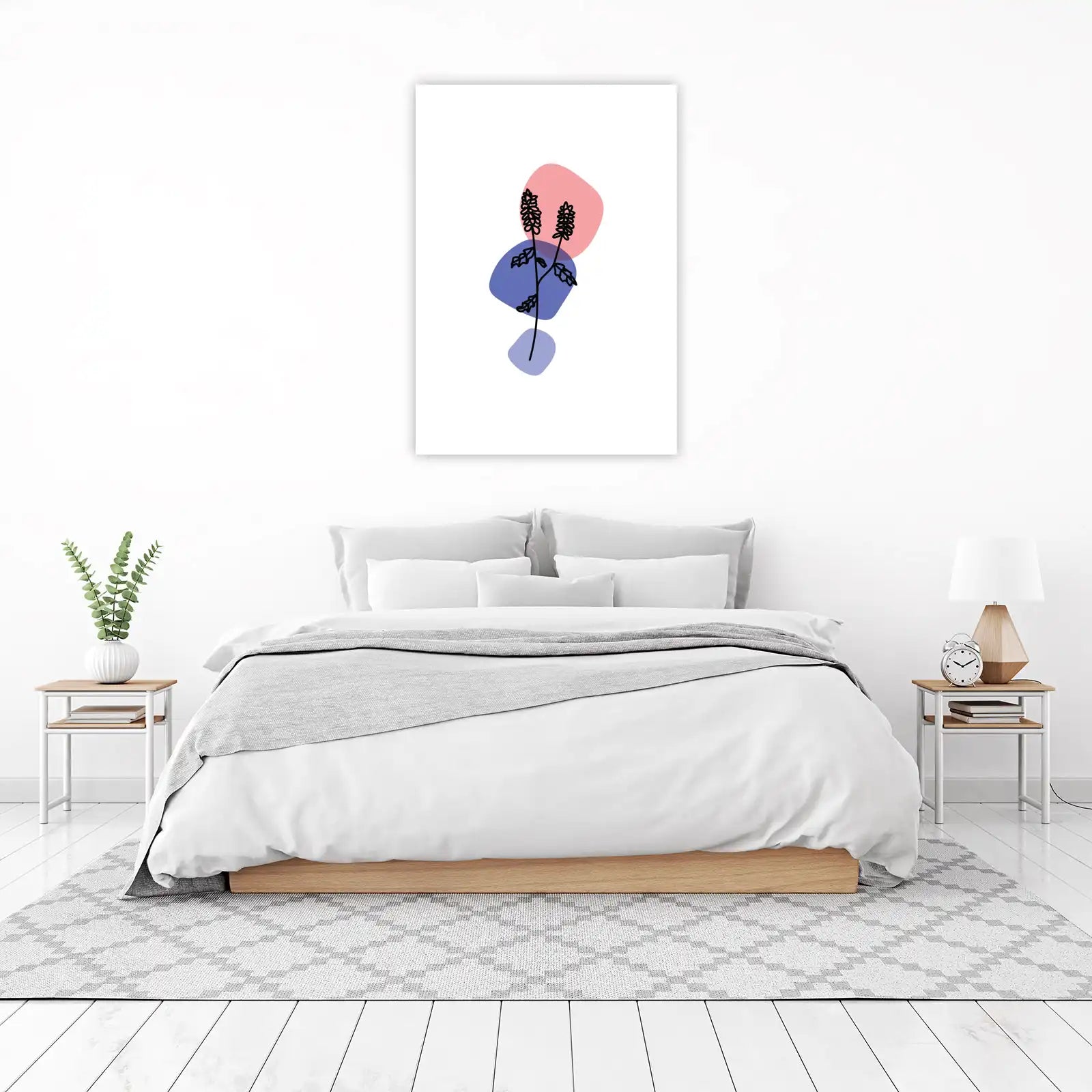 Botanical Abstract Plant Line Art Wall Art