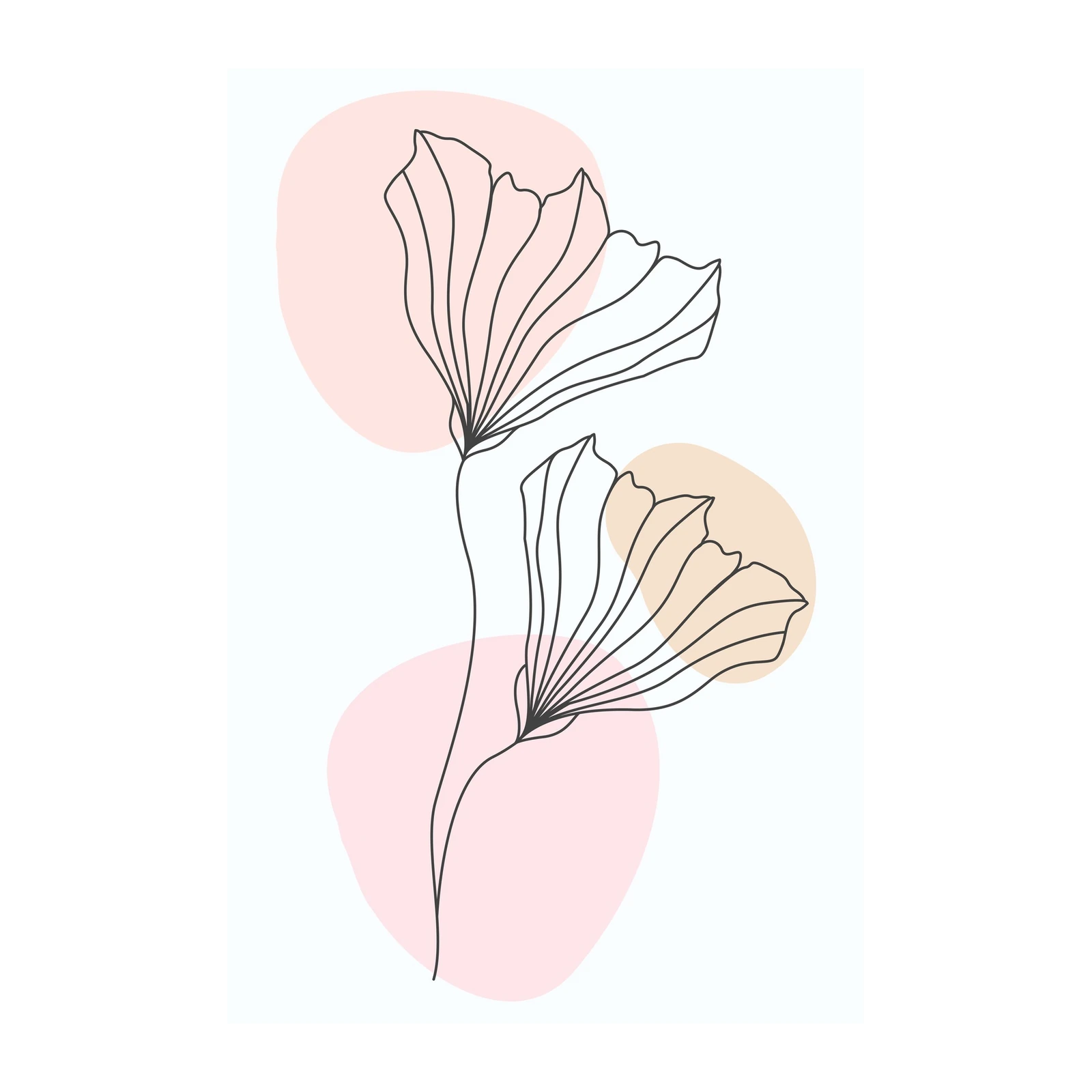 Minimalist Floral Line Art Wall Art