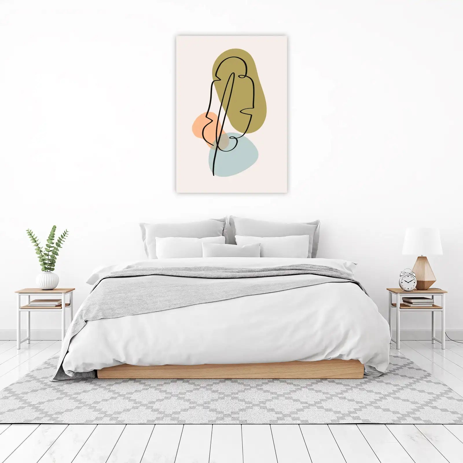 Abstract Face Botanical Wall Art
