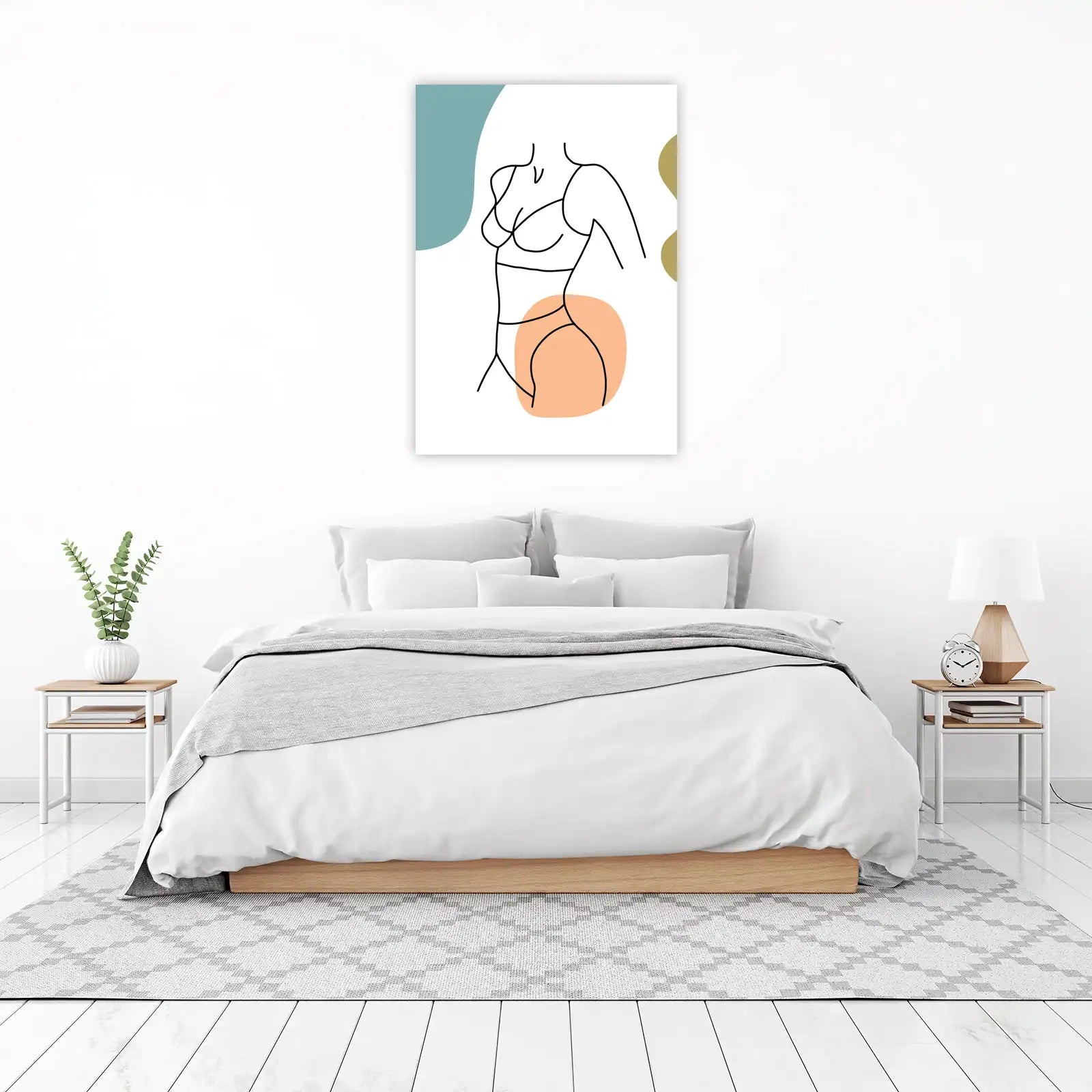 Abstract Body Line Art Wall Art