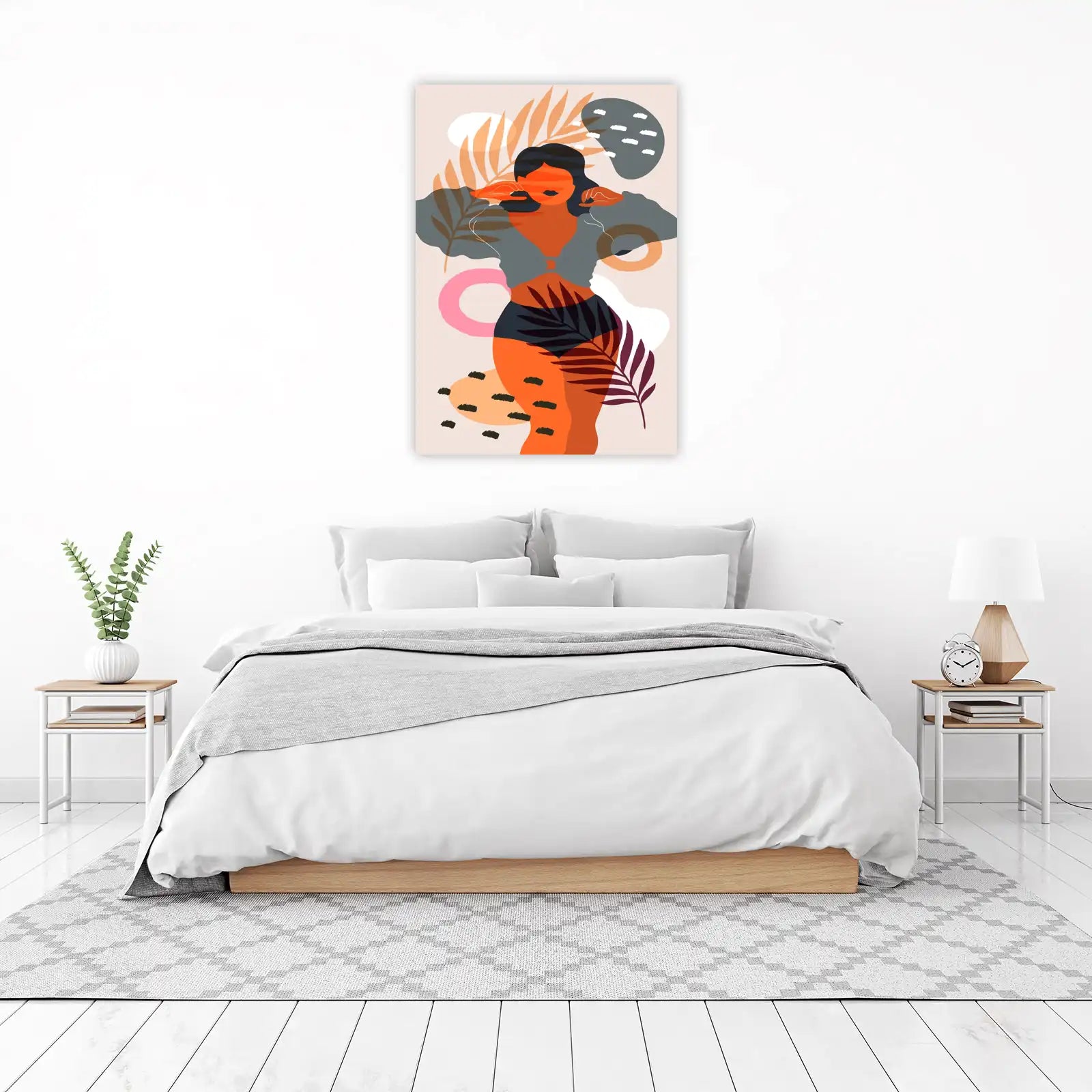 Bohemian Abstract Woman Wall Art