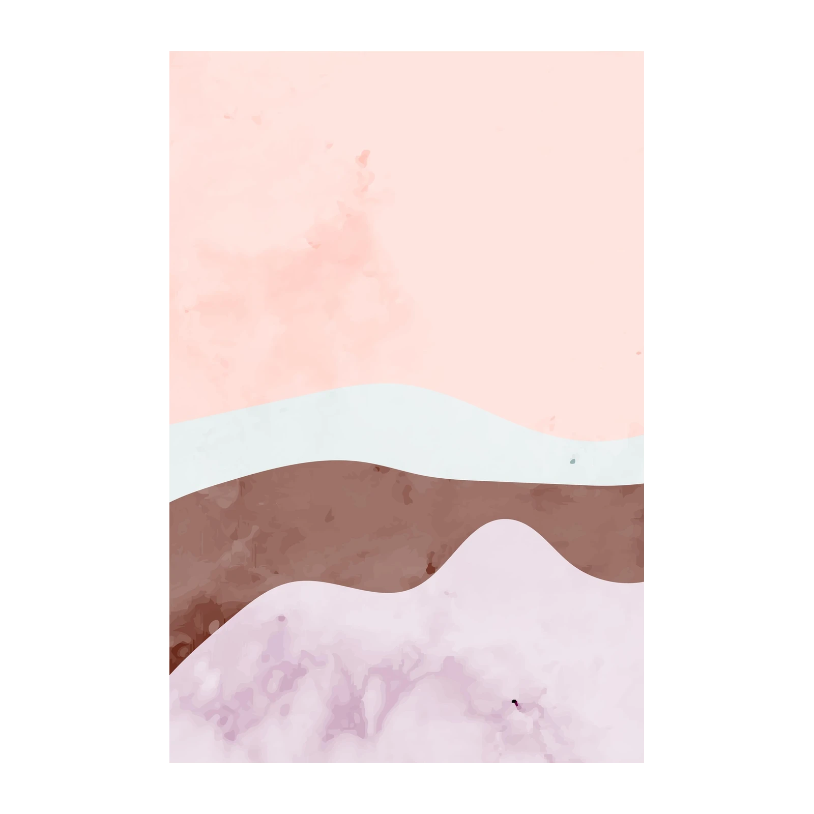 Soft Desert Landscape Abstract Wall Art