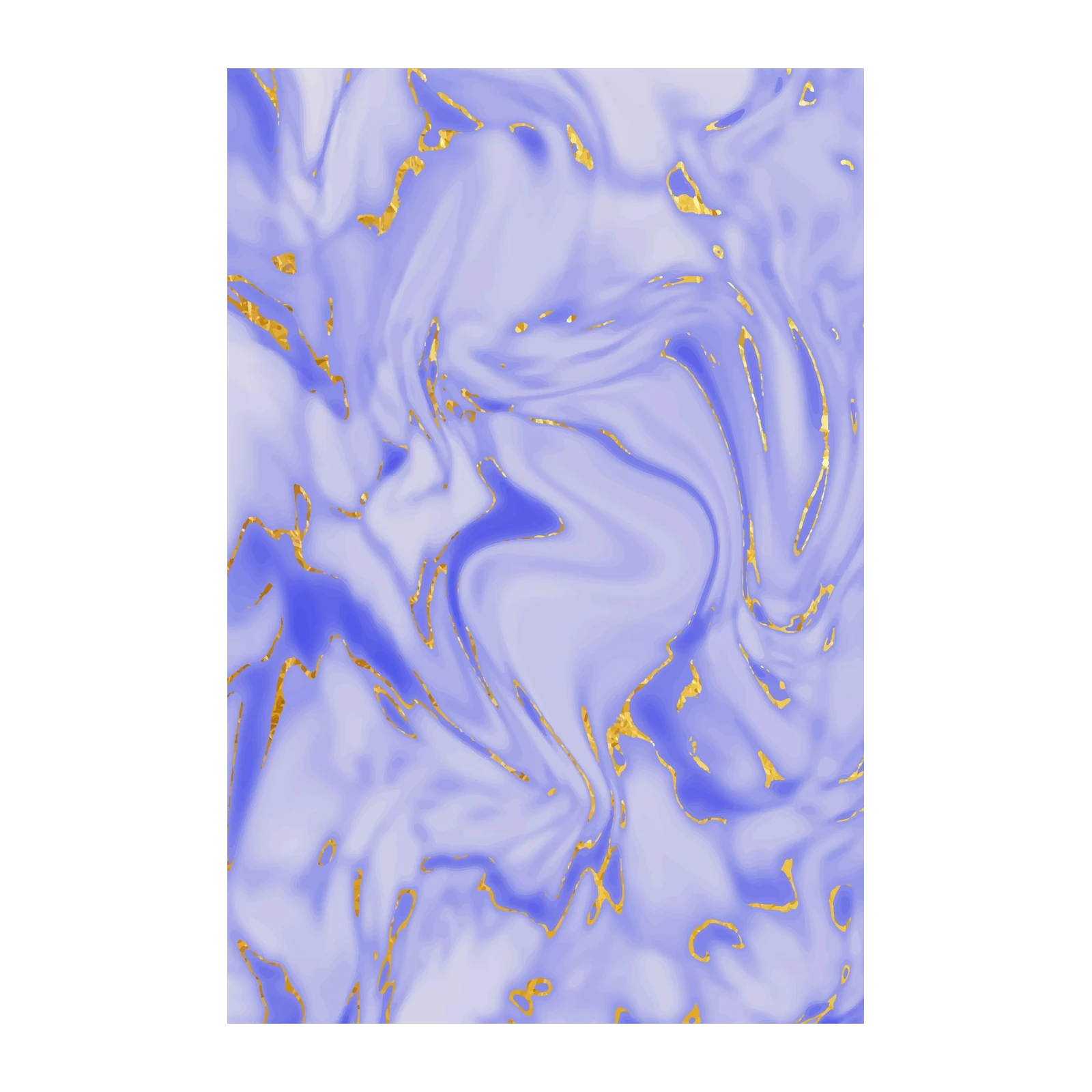 Lavender Gold Swirl Marble Wall Art