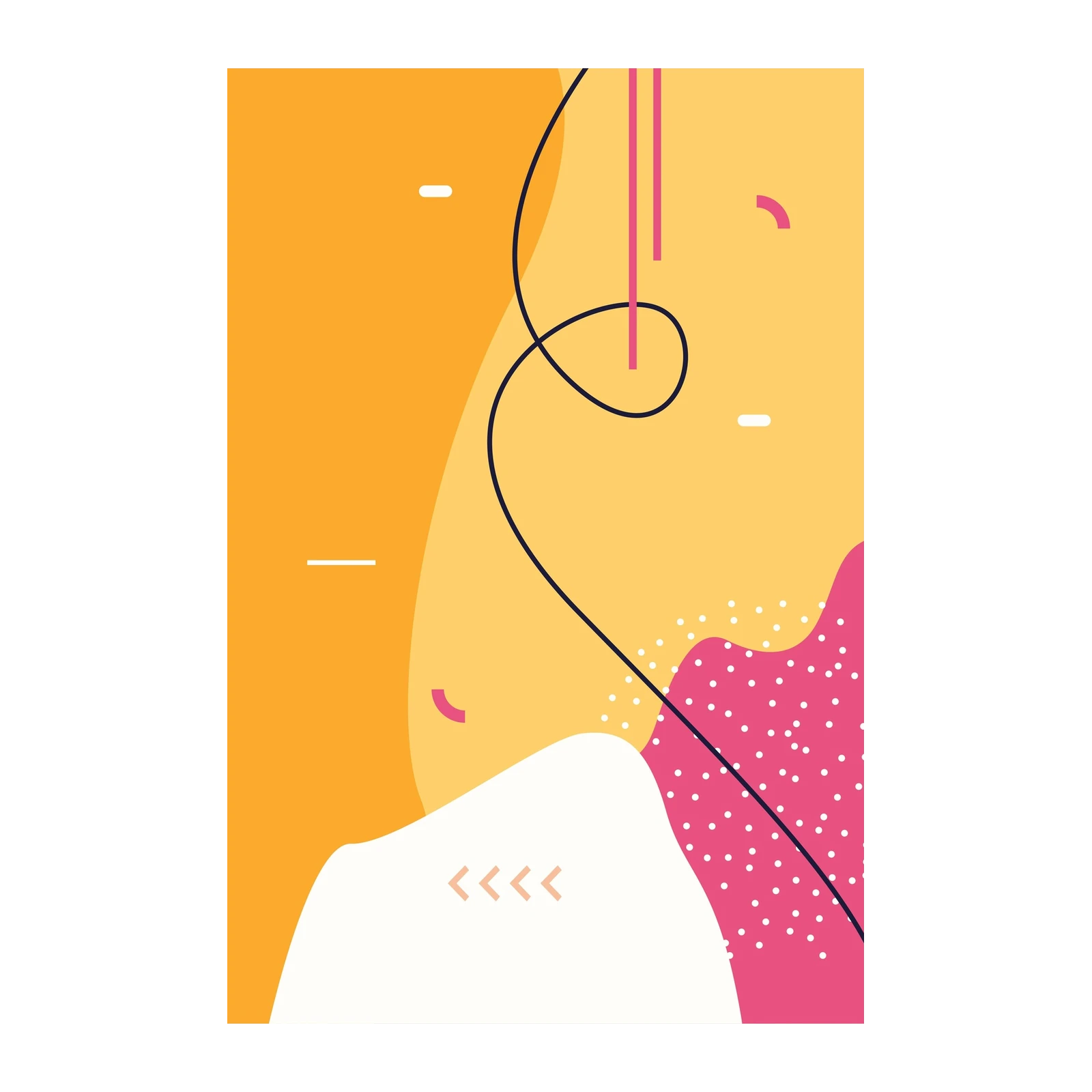 Vibrant Abstract Shapes Wall Art