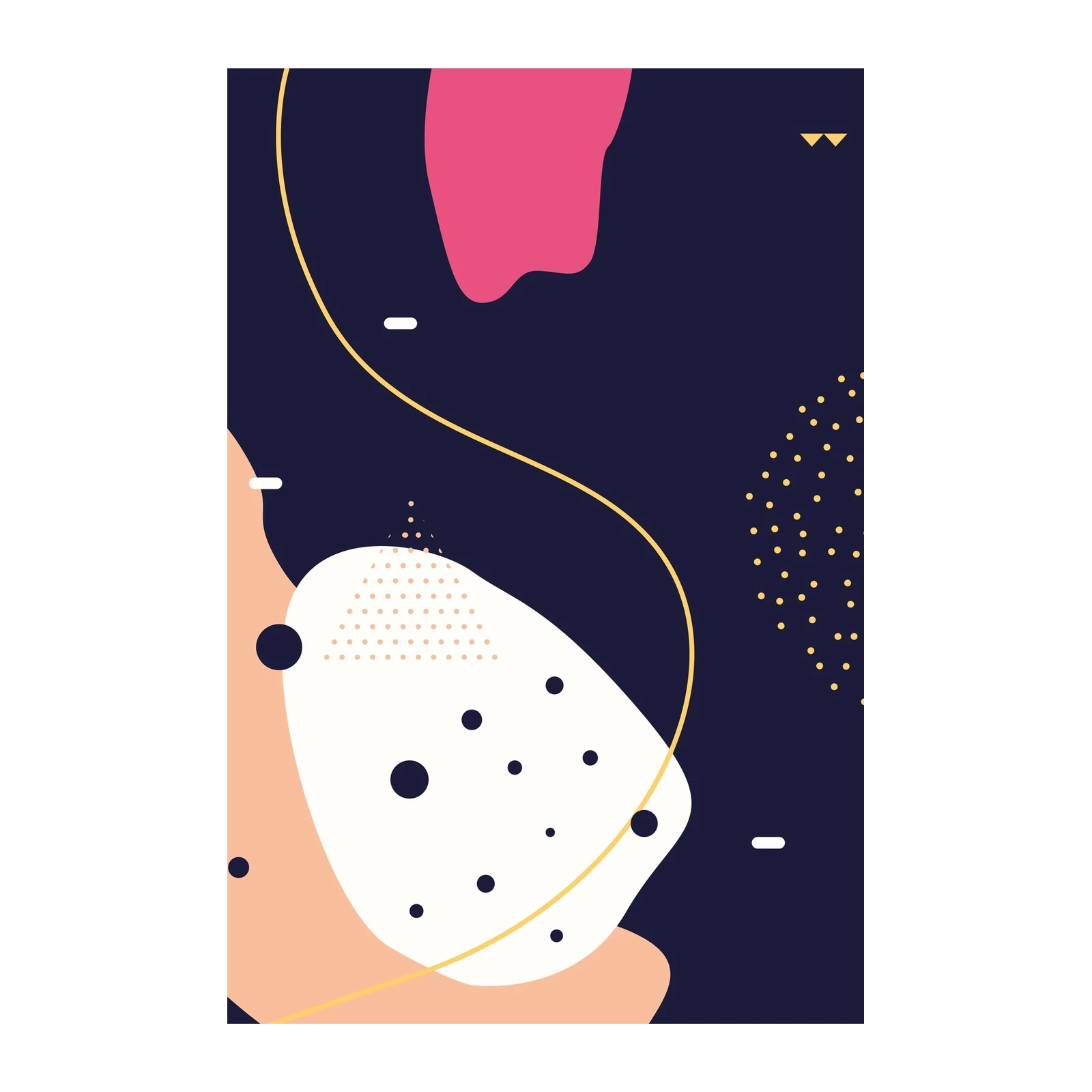 Abstract Modern Shapes Wall Art
