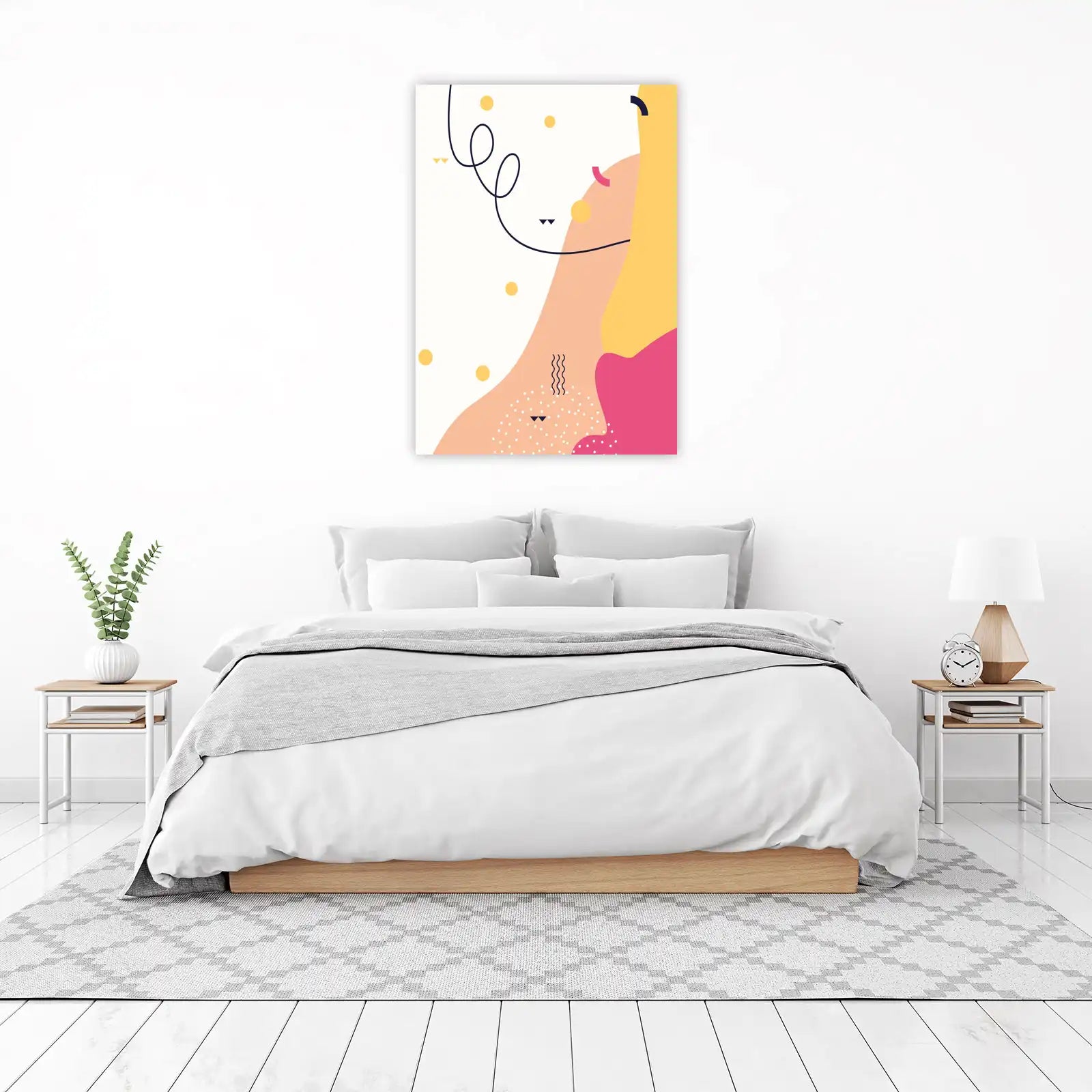 Playful Abstract Geometric Shapes Wall Art