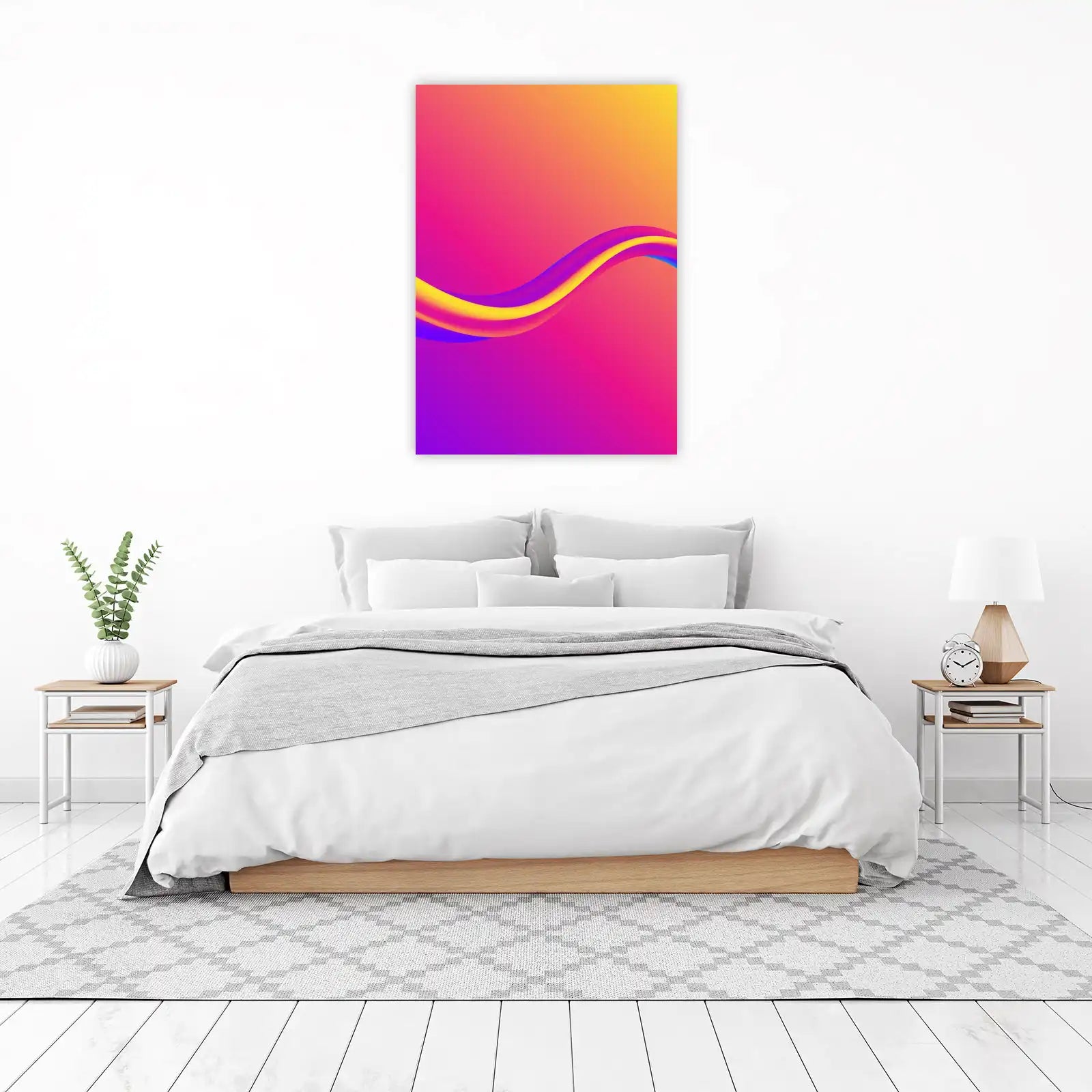 Vibrant Fluid Wave Wall Art - Modern Abstract Art