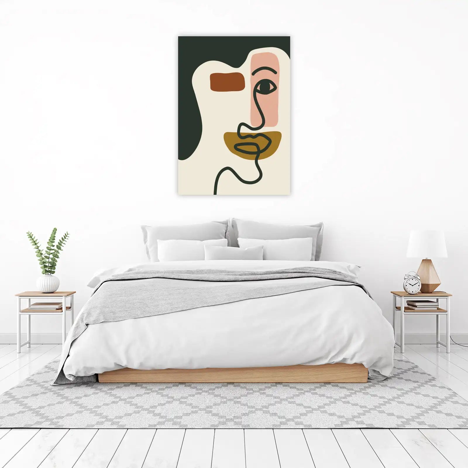Modern Abstract Face Art Wall Art